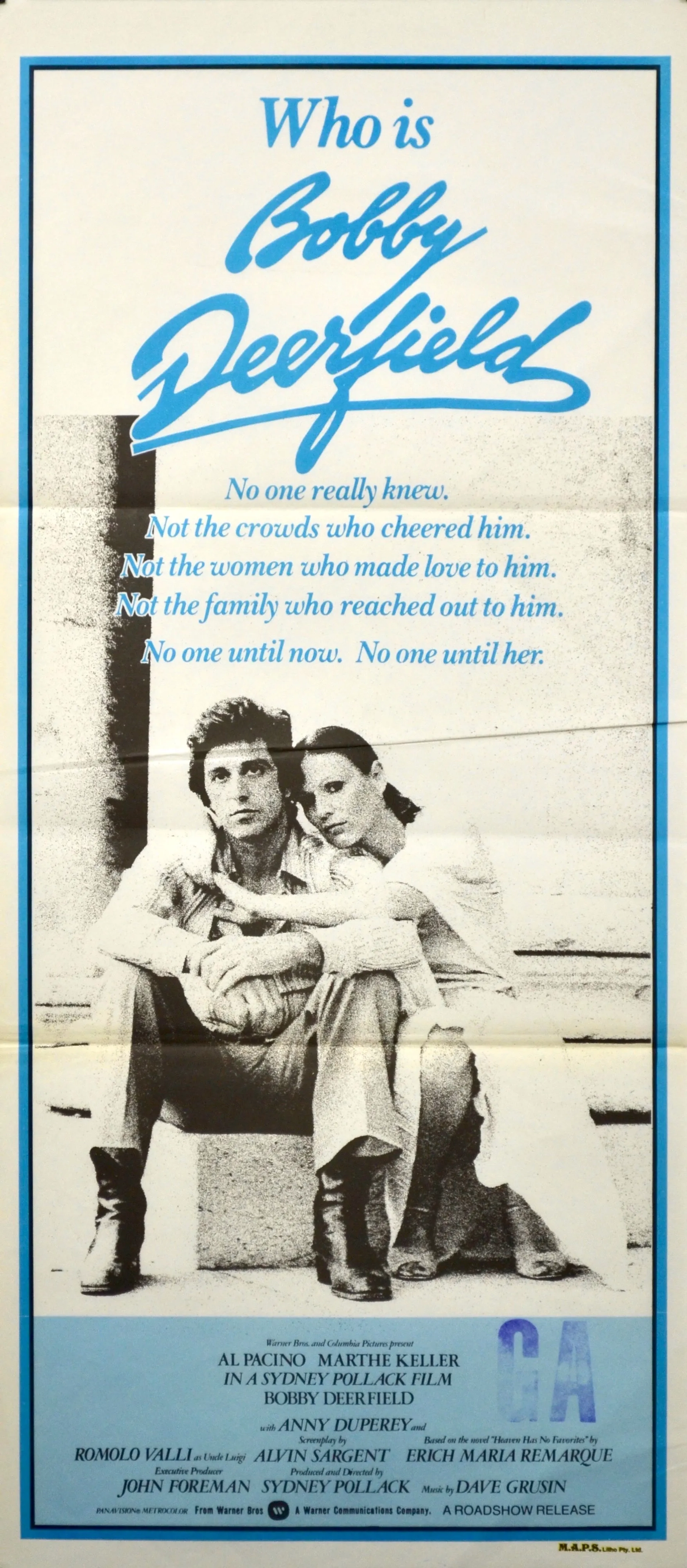 Al Pacino and Marthe Keller in Bobby Deerfield (1977)