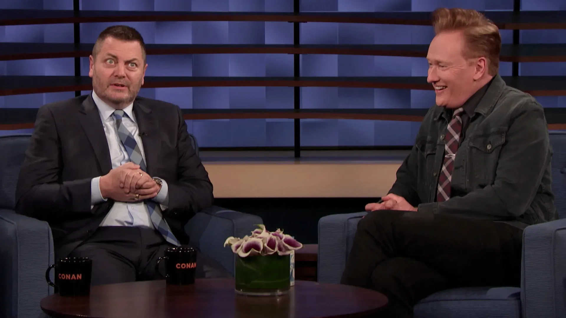 Conan O'Brien and Nick Offerman in Conan: Nick Offerman (2020)