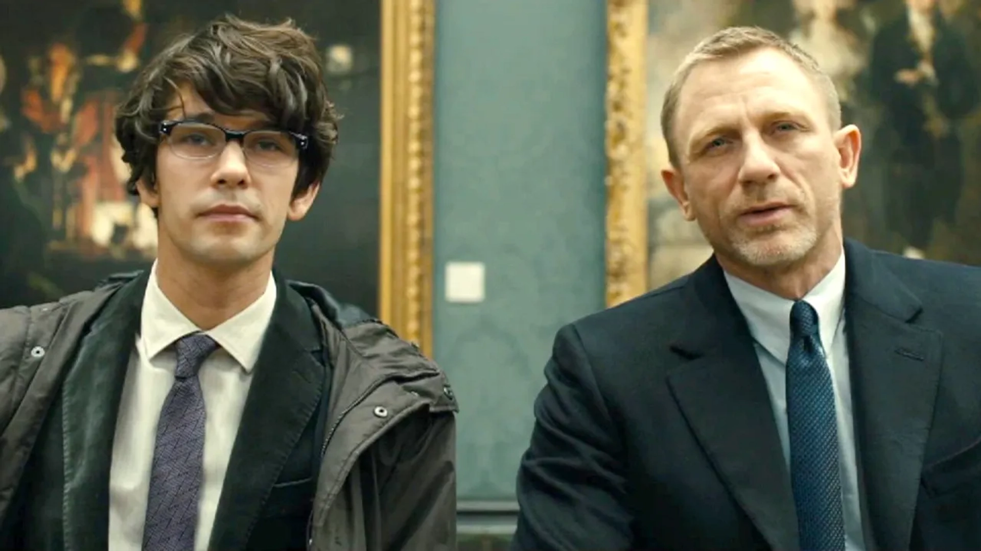 Daniel Craig and Ben Whishaw in Spectre (2015)