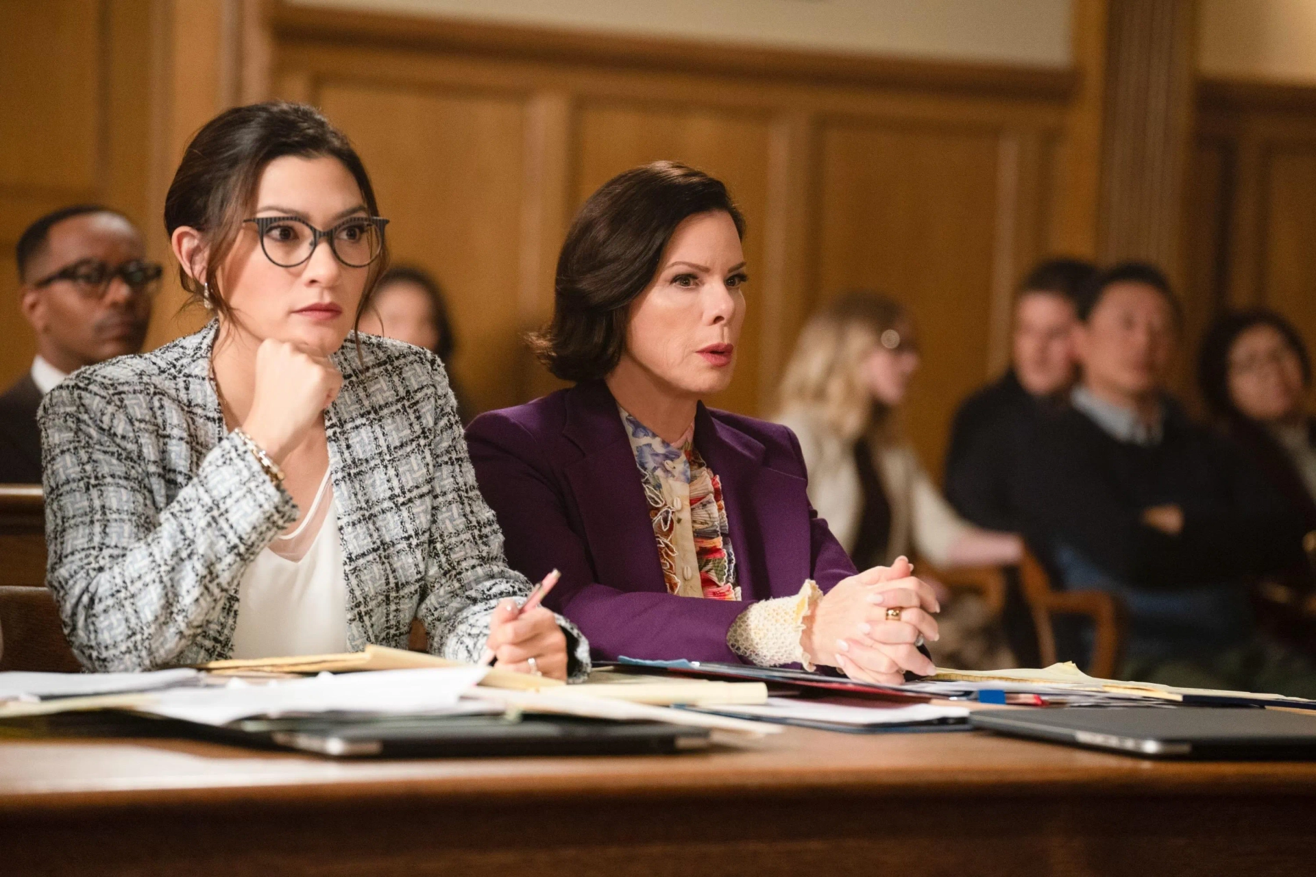 Marcia Gay Harden and Inga Schlingmann in So Help Me Todd (2022)