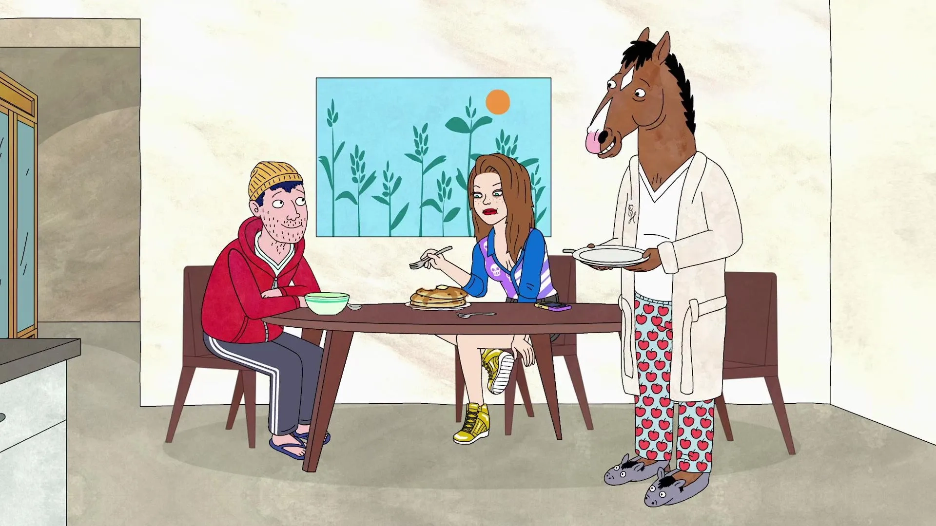 Will Arnett, Aaron Paul, and Kristen Schaal in BoJack Horseman (2014)