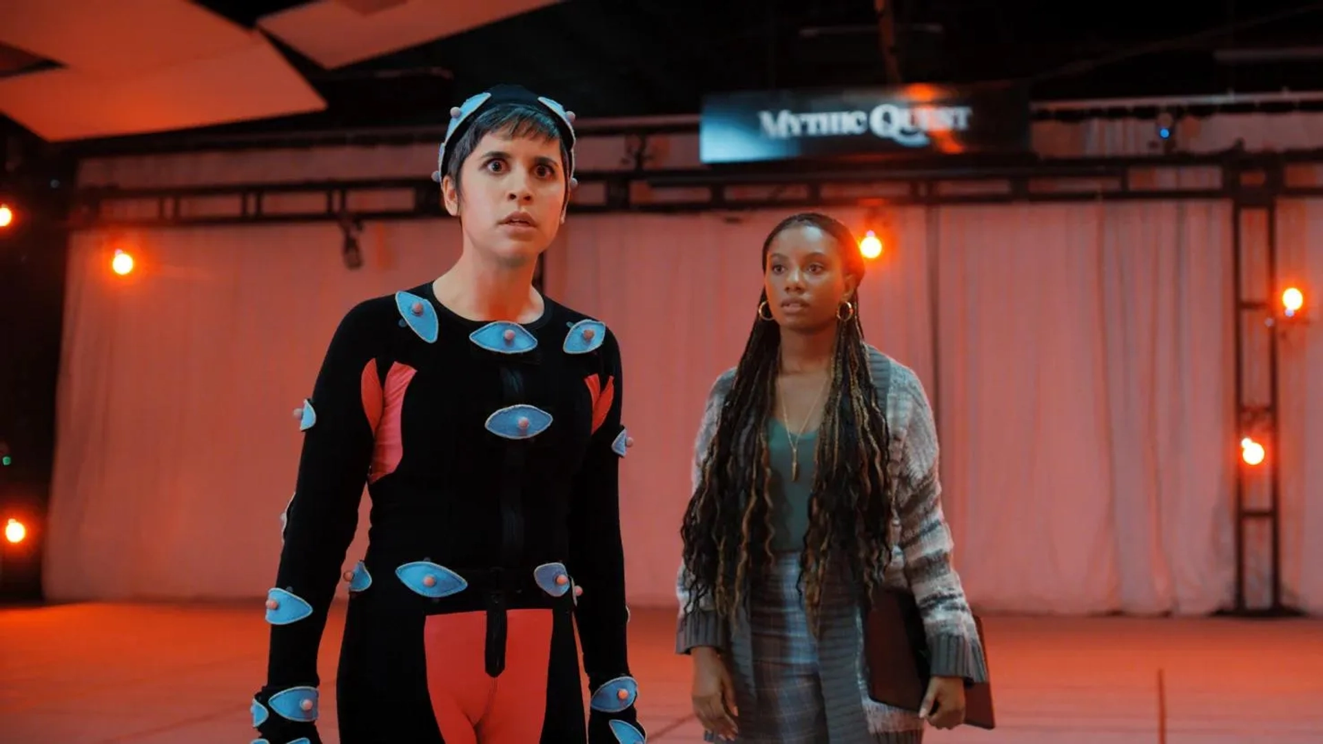 Imani Hakim and Ashly Burch in Mythic Quest: Grouchy Goat (2021)