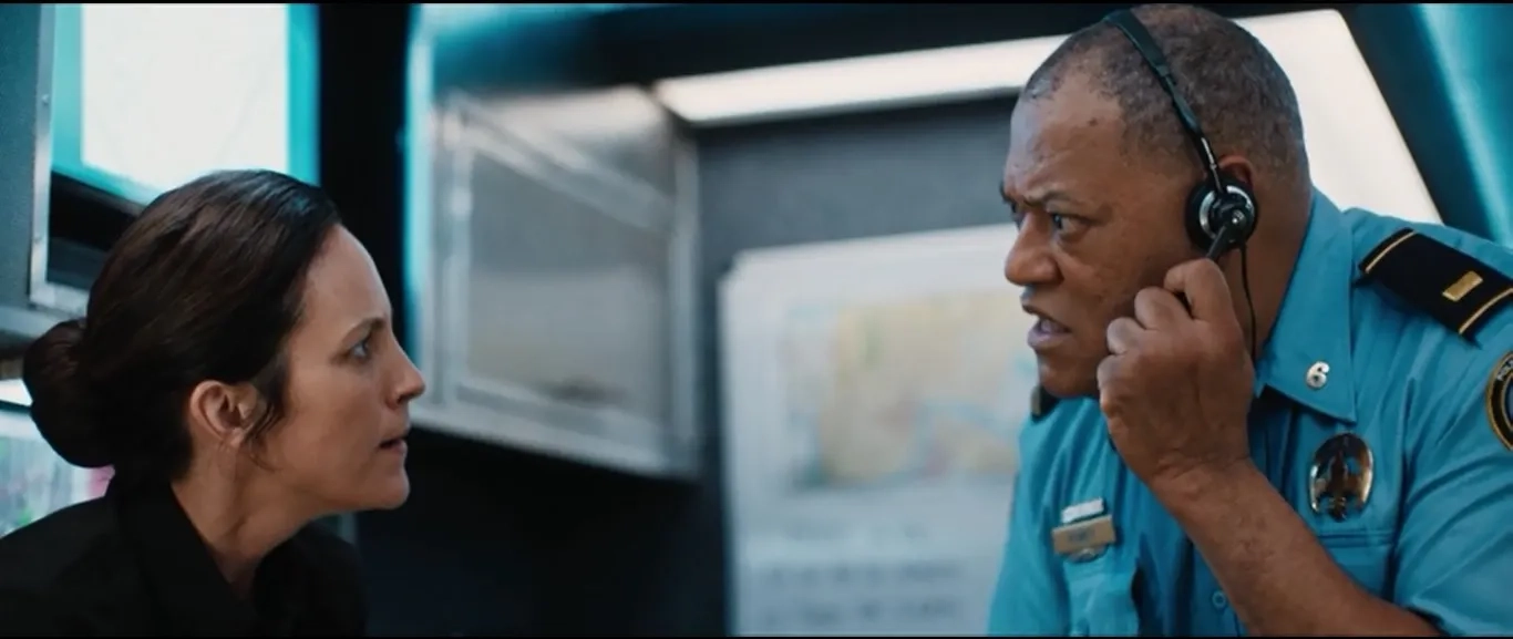 Laurence Fishburne and Annabeth Gish in #Freerayshawn (2020)