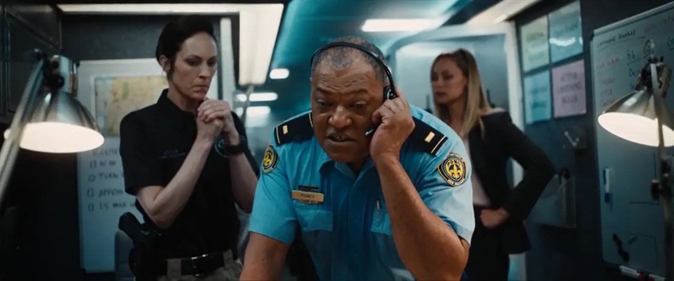 Laurence Fishburne, Annabeth Gish, and Alyshia Ochse in #Freerayshawn (2020)