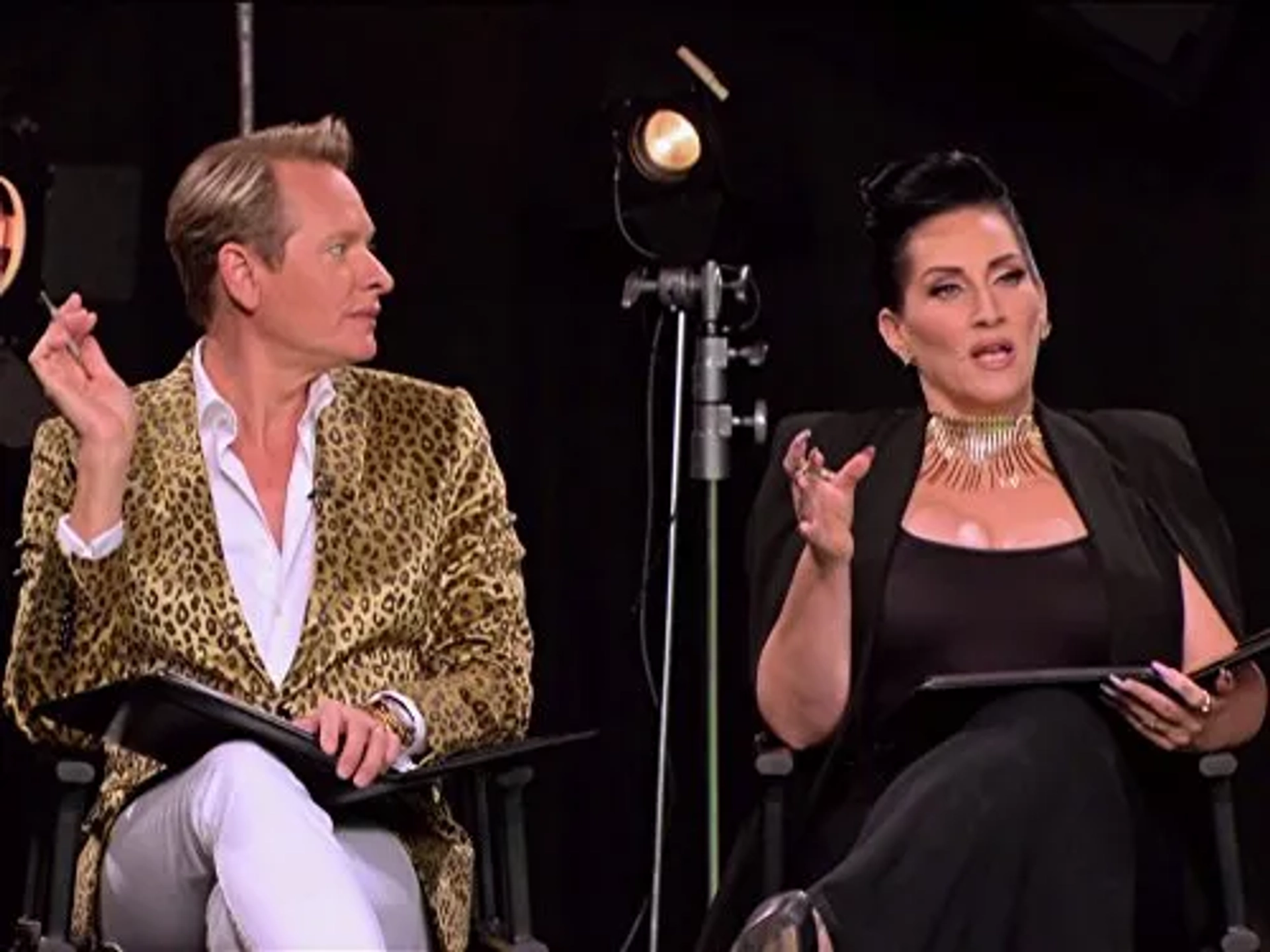 Michelle Visage and Carson Kressley in RuPaul's Drag Race (2009)