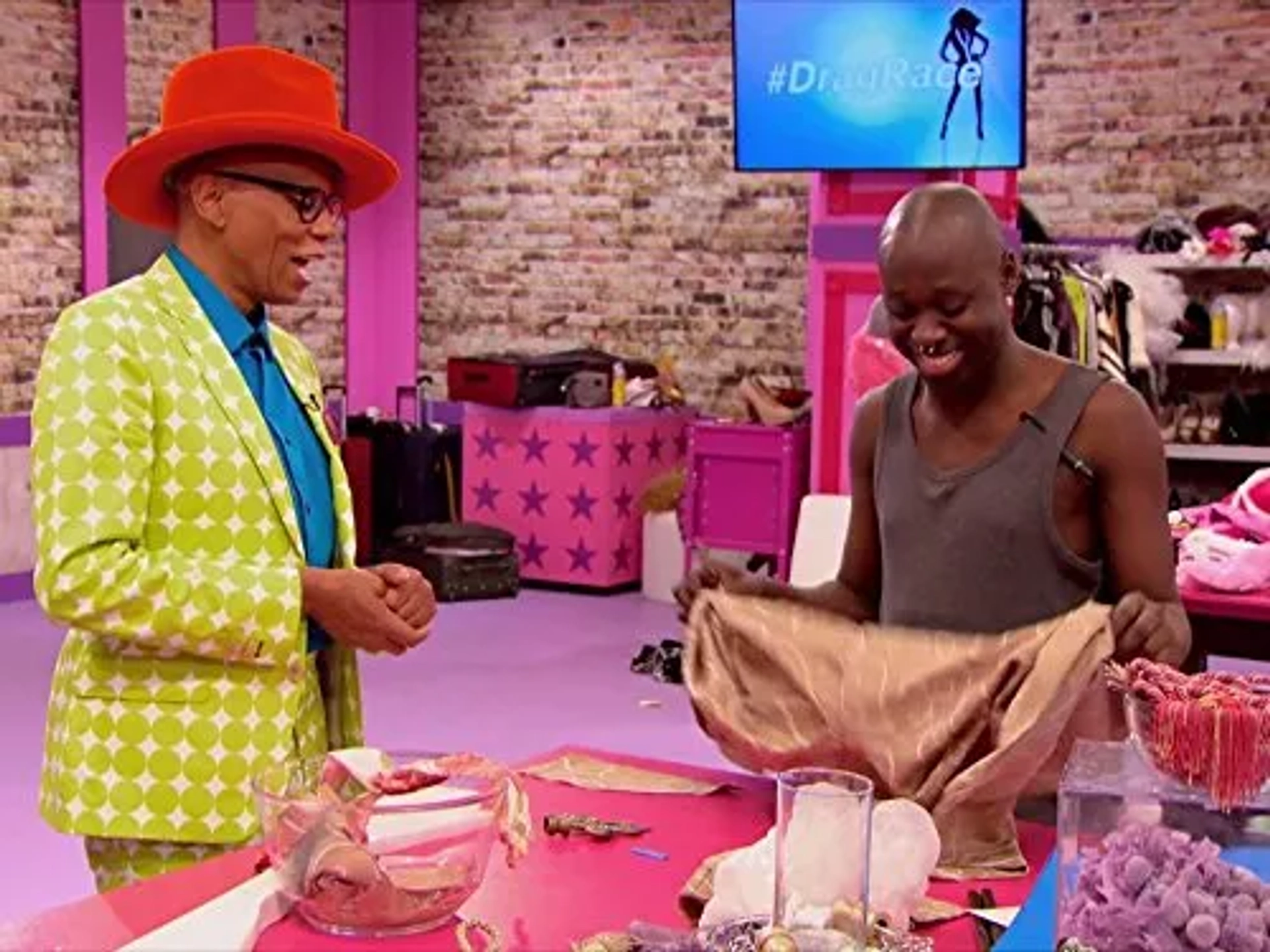 RuPaul and Caldwell Tidicue in RuPaul's Drag Race (2009)