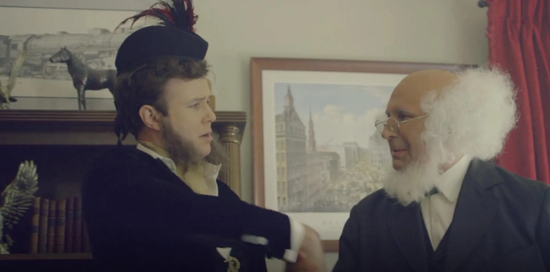 Taran Killam and Craig Cackowski in Drunk History (2013)