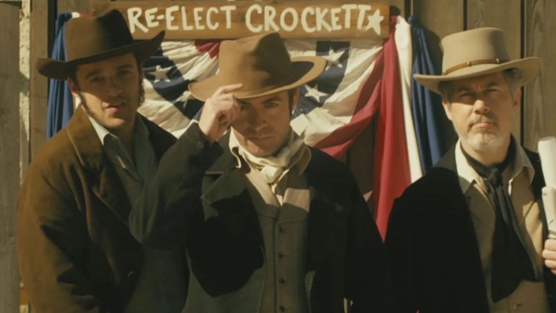 Chris Parnell, Derek Waters, and Jake Johnson in Drunk History (2013)