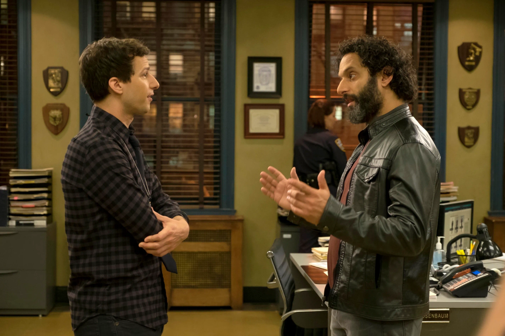 Andy Samberg and Jason Mantzoukas in Brooklyn Nine-Nine (2013)