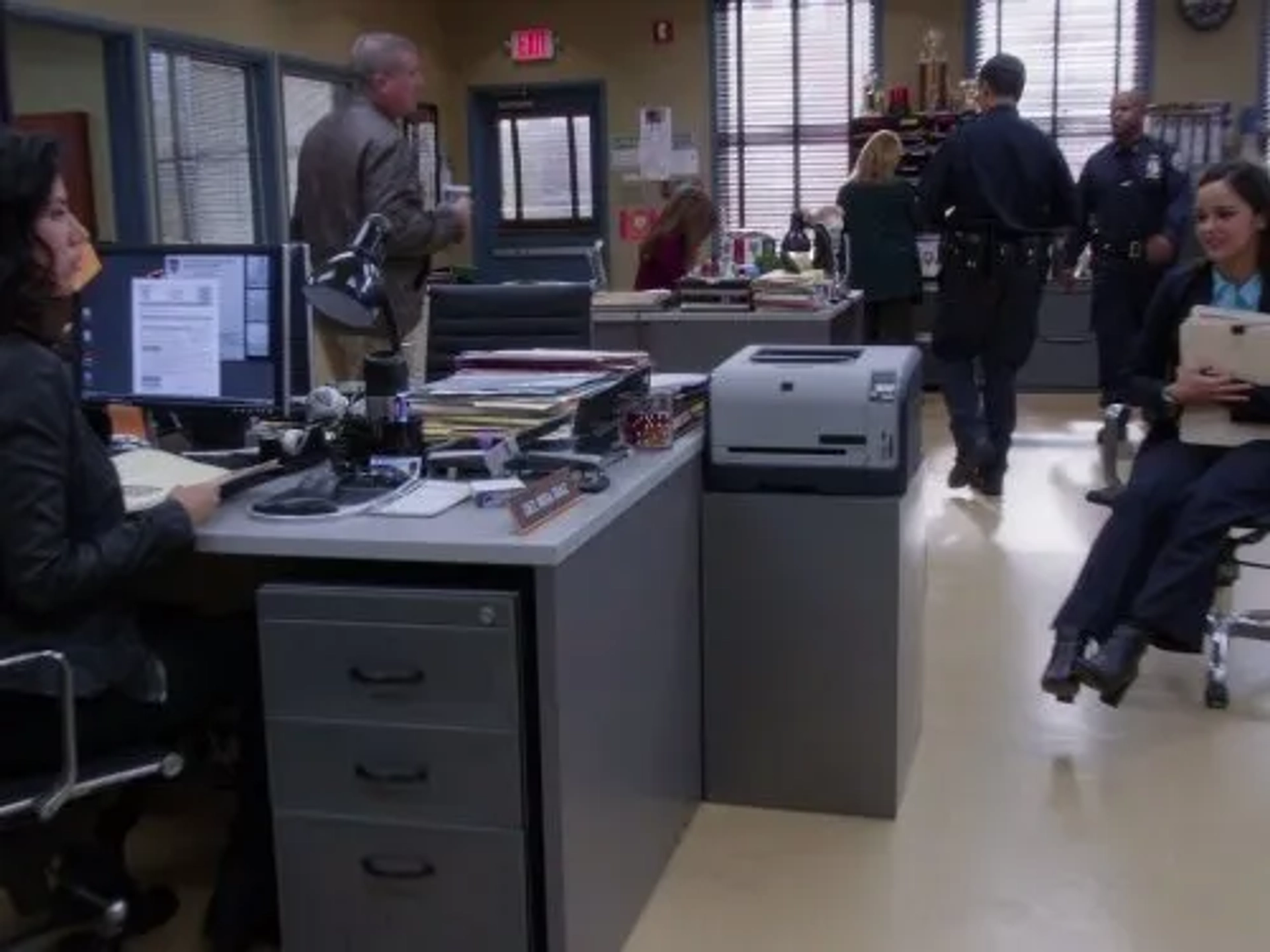 Melissa Fumero and Stephanie Beatriz in Brooklyn Nine-Nine (2013)