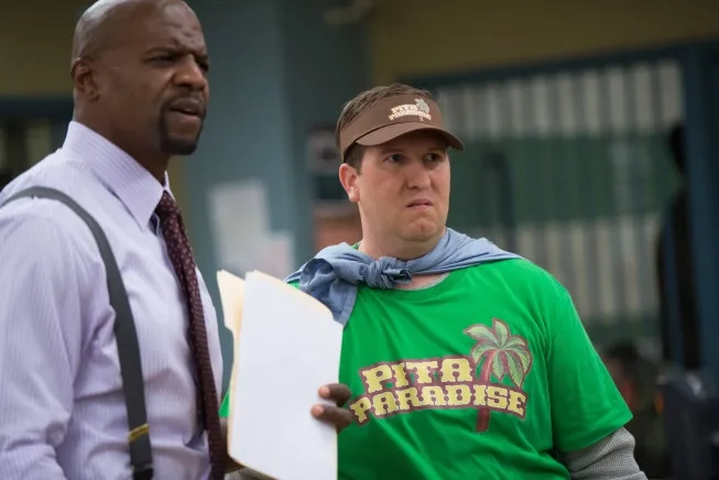 Terry Crews and Nate Torrence in Brooklyn Nine-Nine (2013)