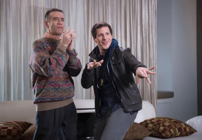 Fred Armisen and Andy Samberg in Brooklyn Nine-Nine (2013)