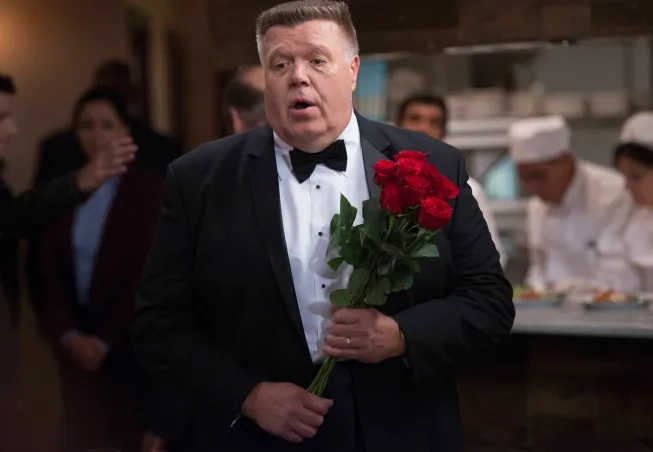 Dirk Blocker, Terry Crews, Melissa Fumero, Joel McKinnon Miller, and Andy Samberg in Brooklyn Nine-Nine (2013)