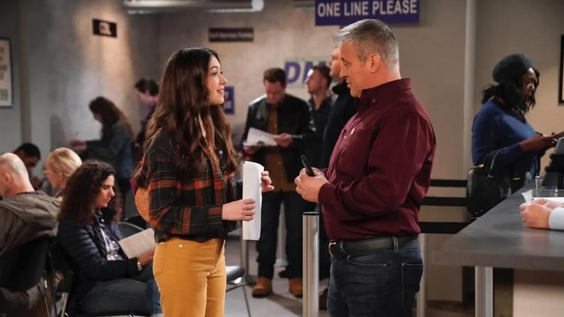 Matt LeBlanc and Grace Kaufman in Man with a Plan: Driving Miss Katie (2020)