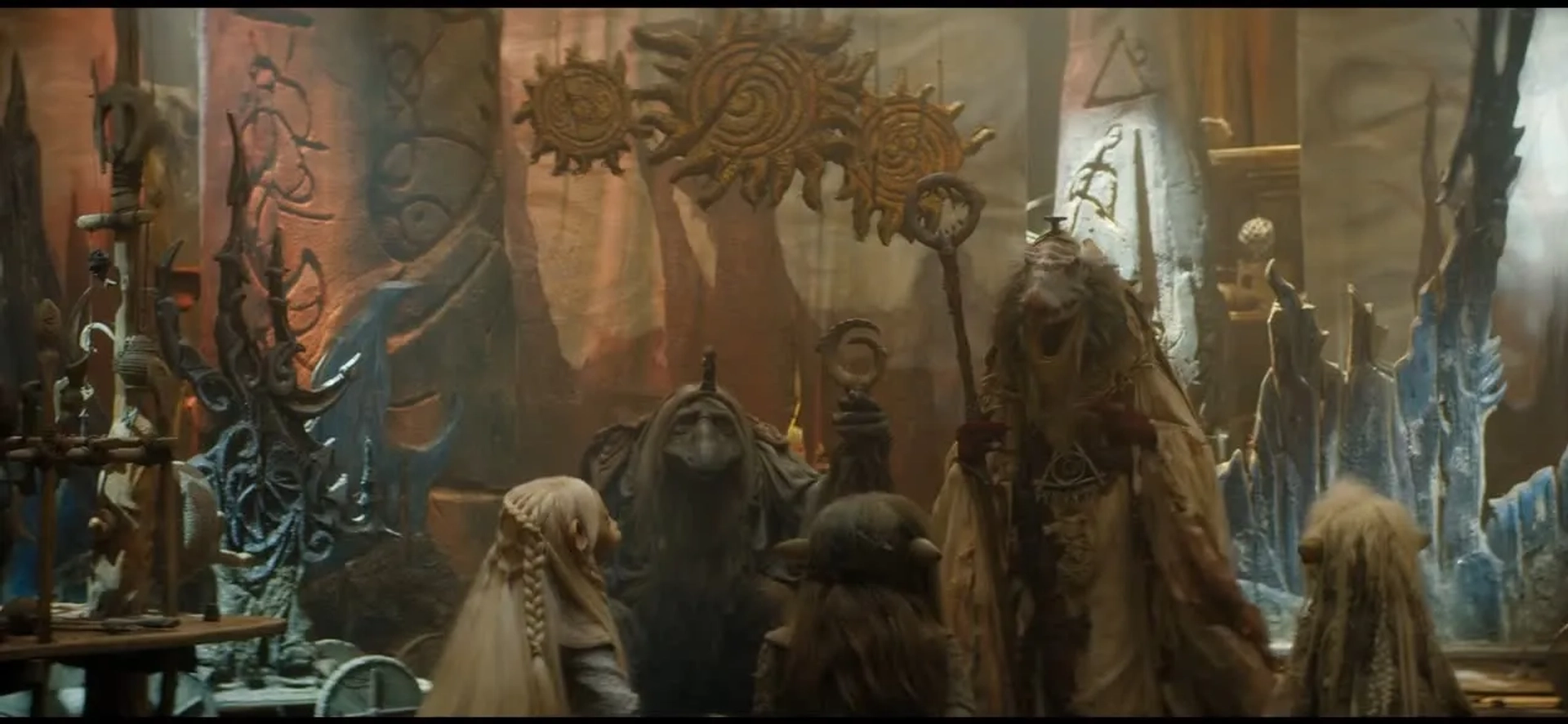 Bill Hader, Andy Samberg, Nathalie Emmanuel, Taron Egerton, and Anya Taylor-Joy in The Dark Crystal: Age of Resistance (2019)