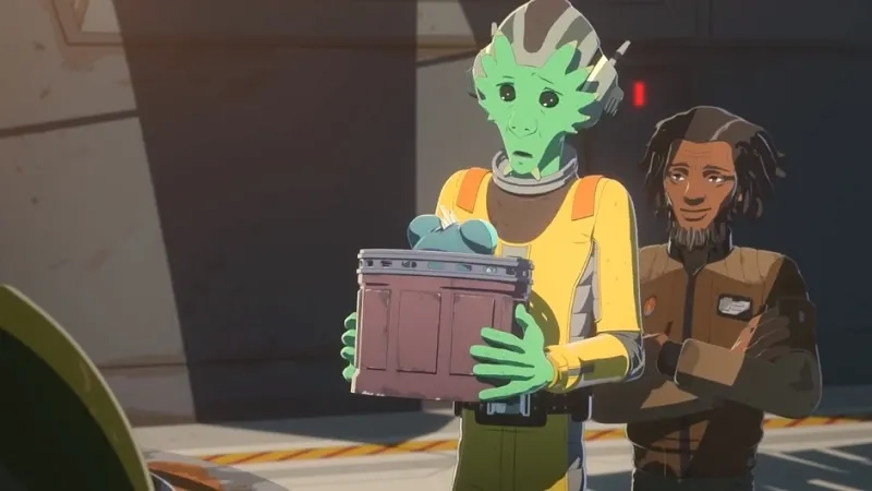 Scott Lawrence and Josh Brener in Star Wars: Resistance (2018)