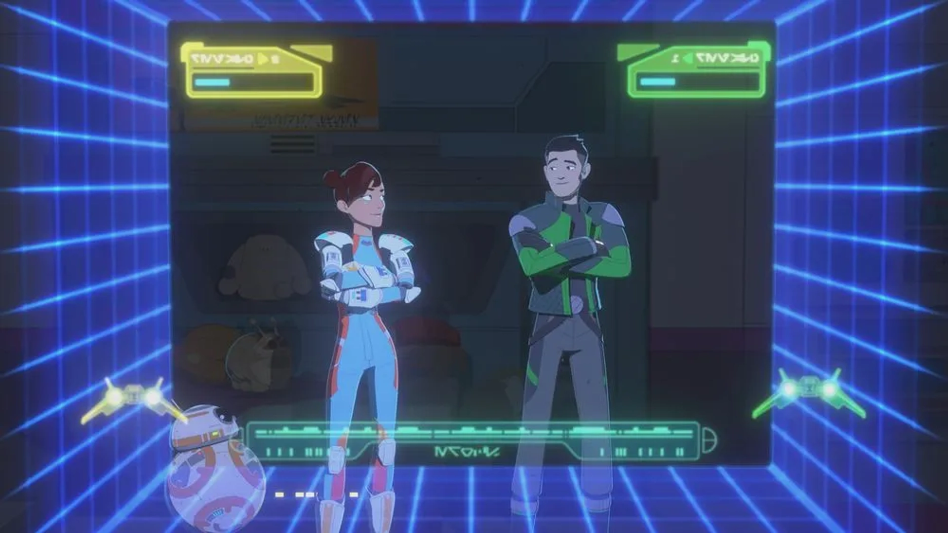 Christopher Sean and Myrna Velasco in Star Wars: Resistance (2018)