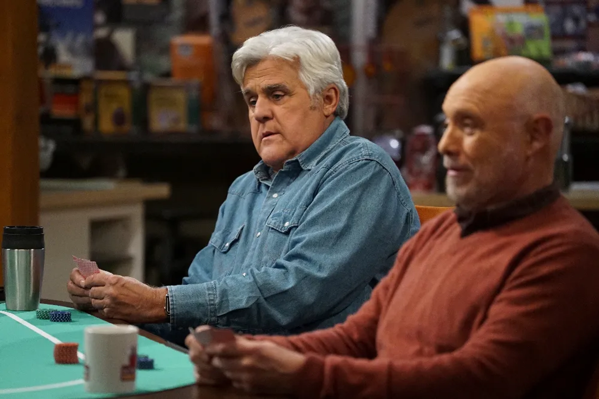 Hector Elizondo and Jay Leno in Last Man Standing (2011)