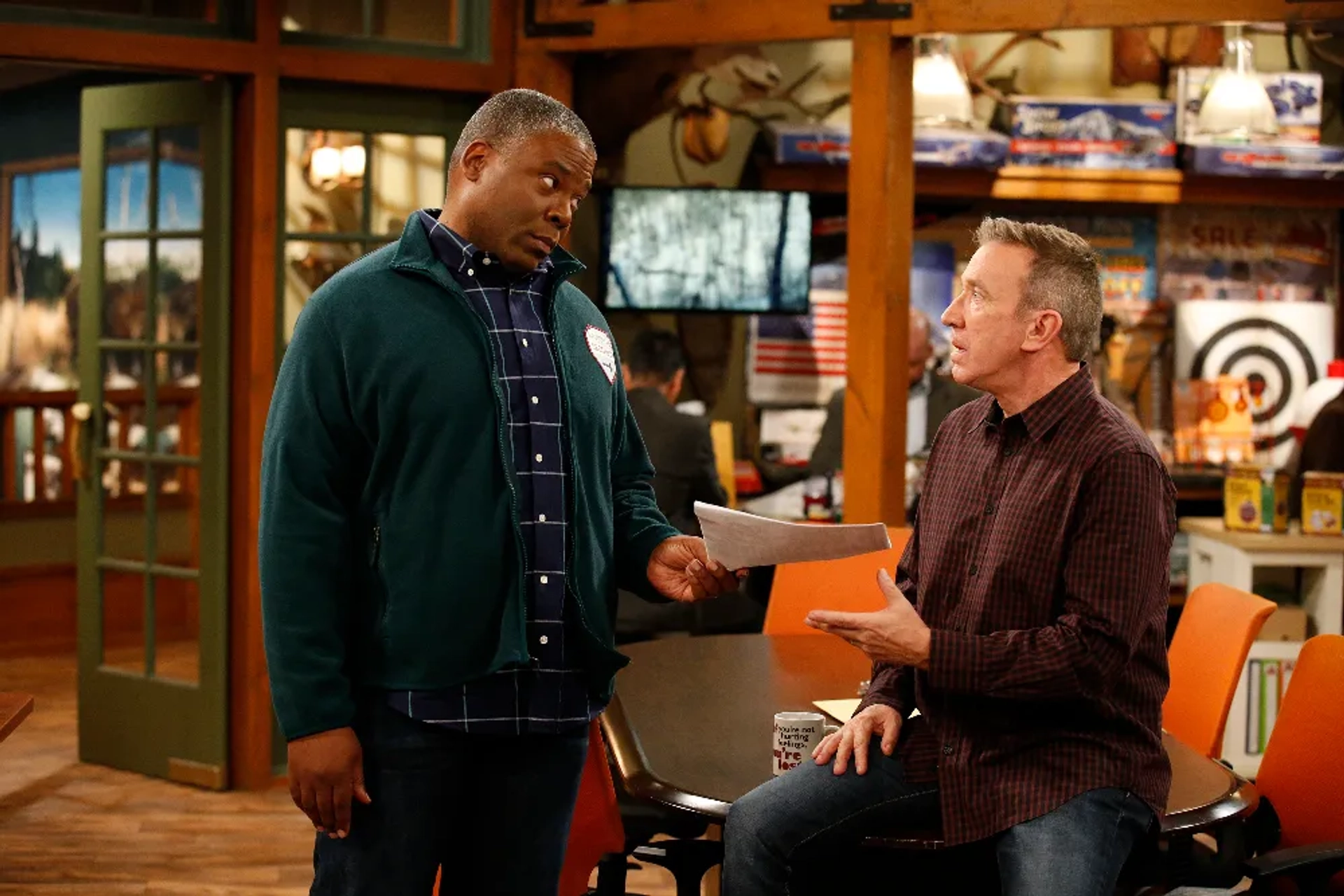 Tim Allen and Jonathan Adams in Last Man Standing (2011)