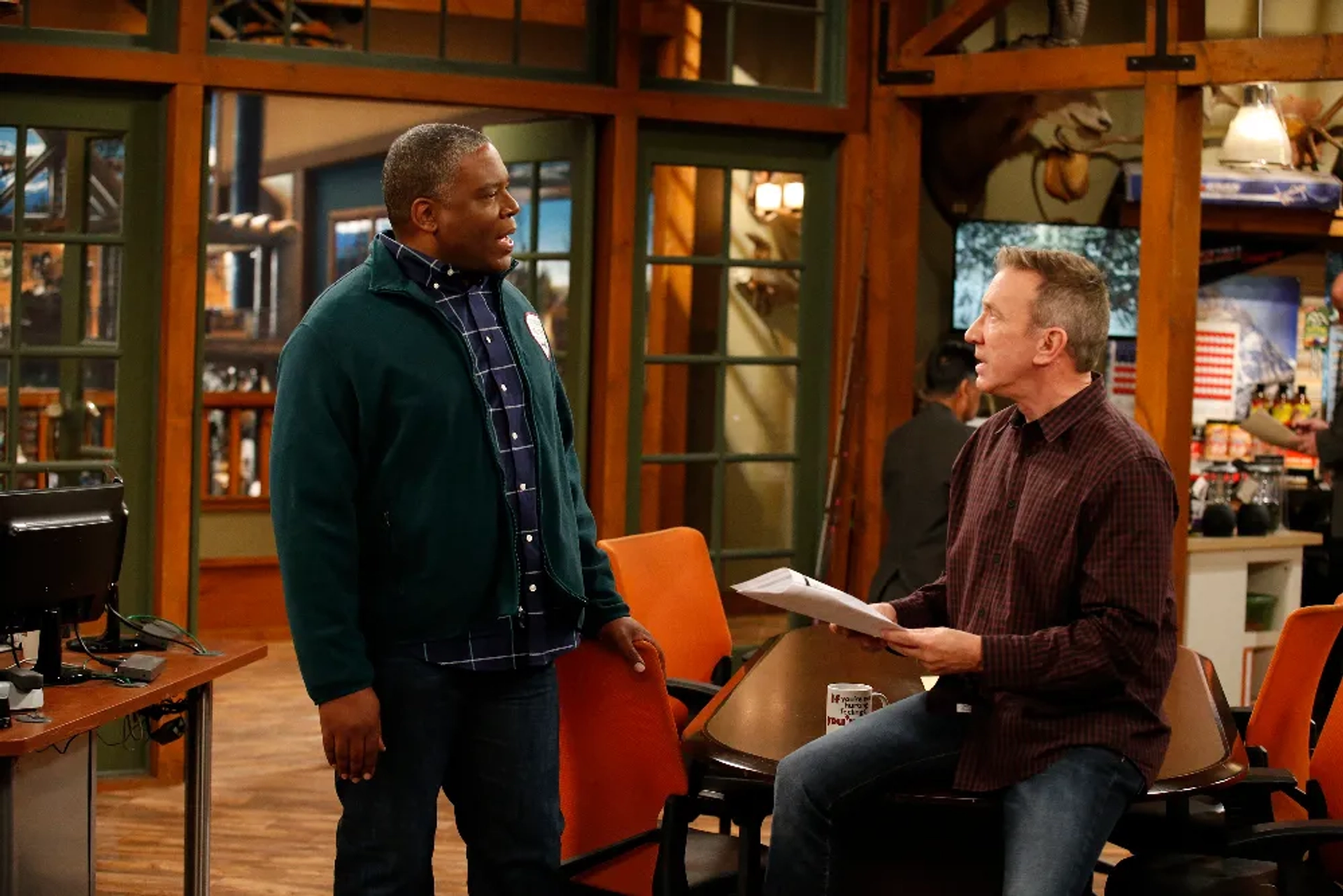 Tim Allen and Jonathan Adams in Last Man Standing (2011)