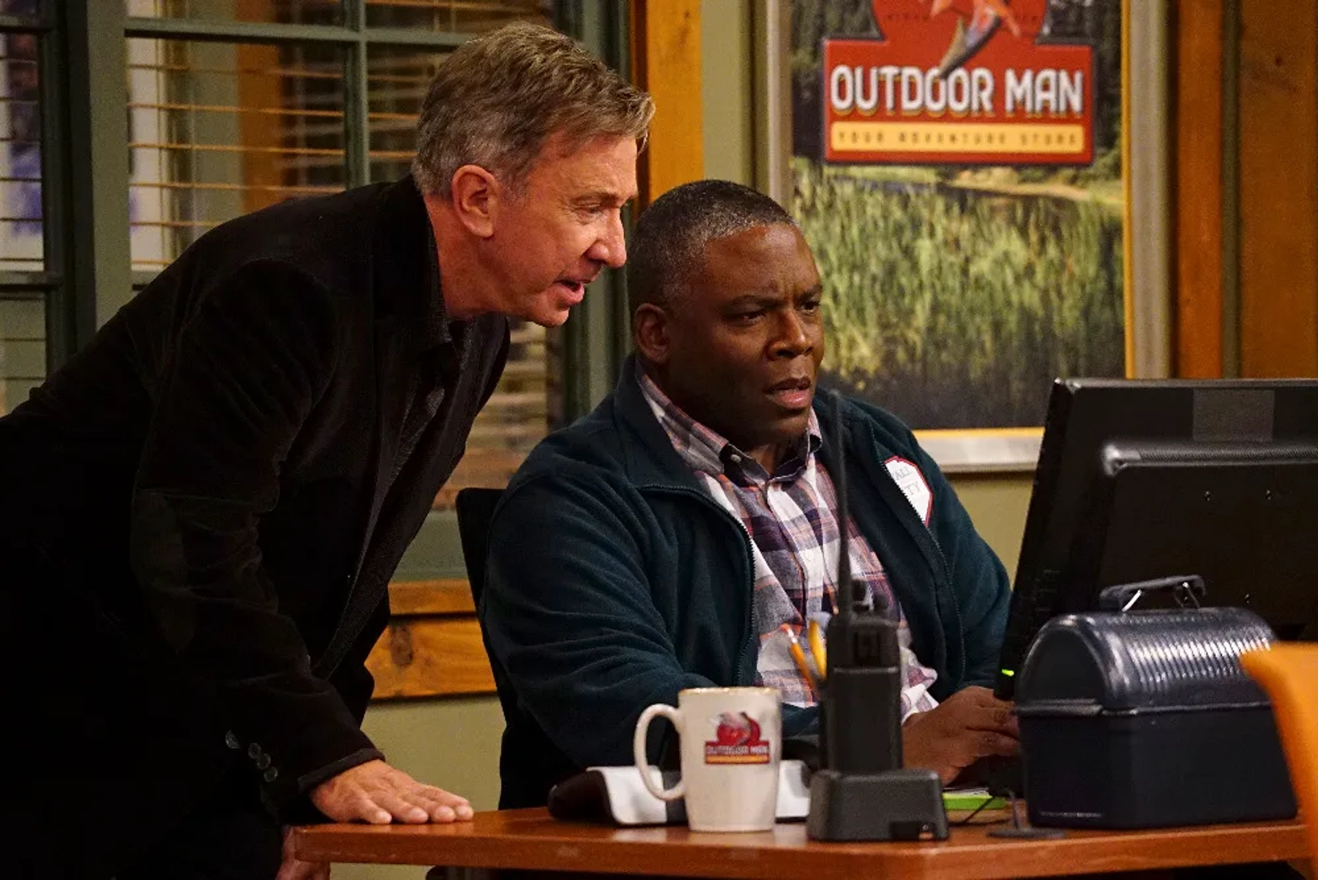 Tim Allen and Jonathan Adams in Last Man Standing (2011)