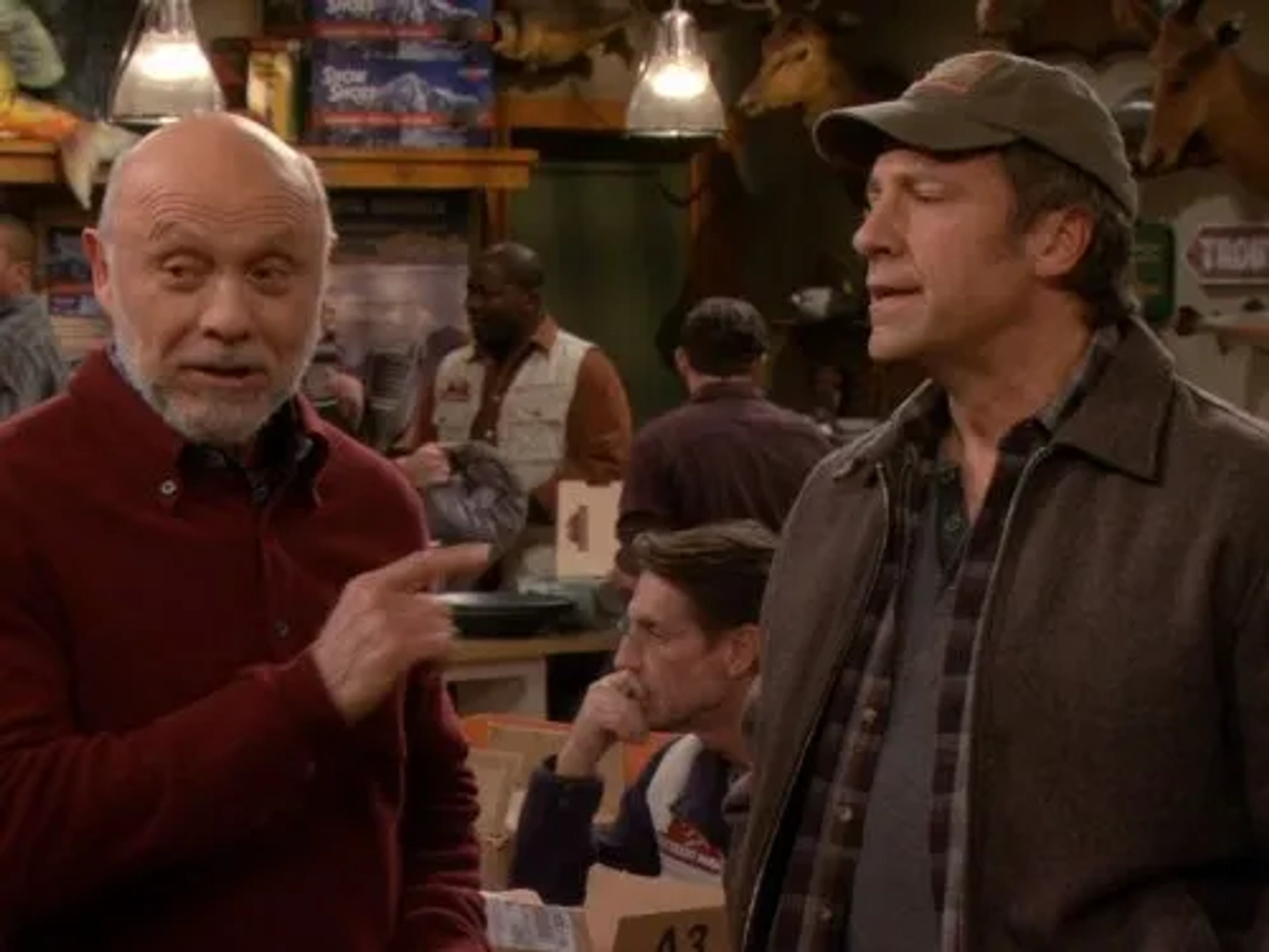 Hector Elizondo and Mike Rowe in Last Man Standing (2011)