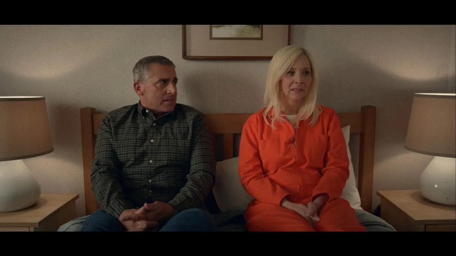 Lisa Kudrow and Steve Carell in Space Force: Conjugal Visit (2020)