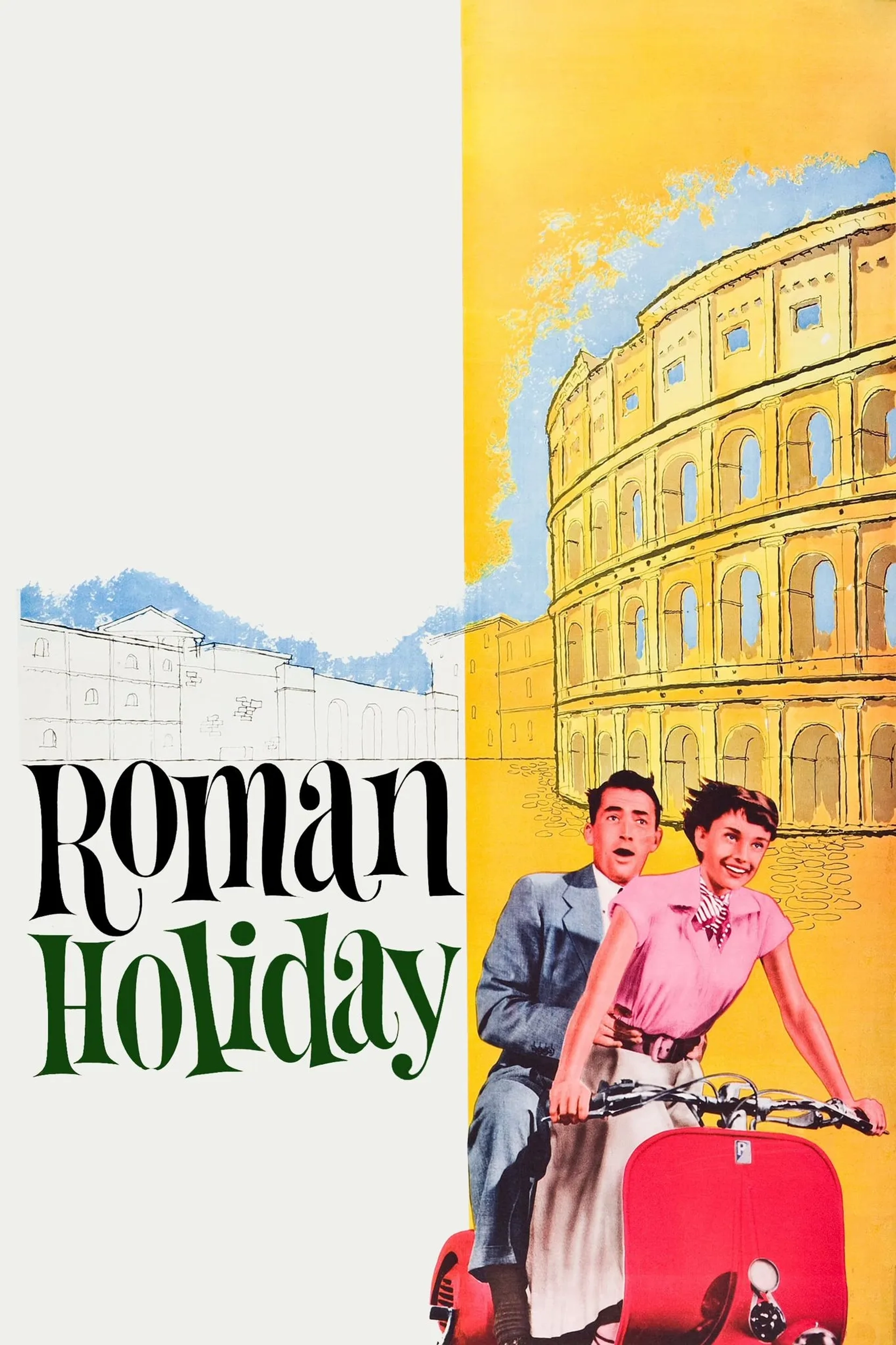 Audrey Hepburn and Gregory Peck in Roman Holiday (1953)