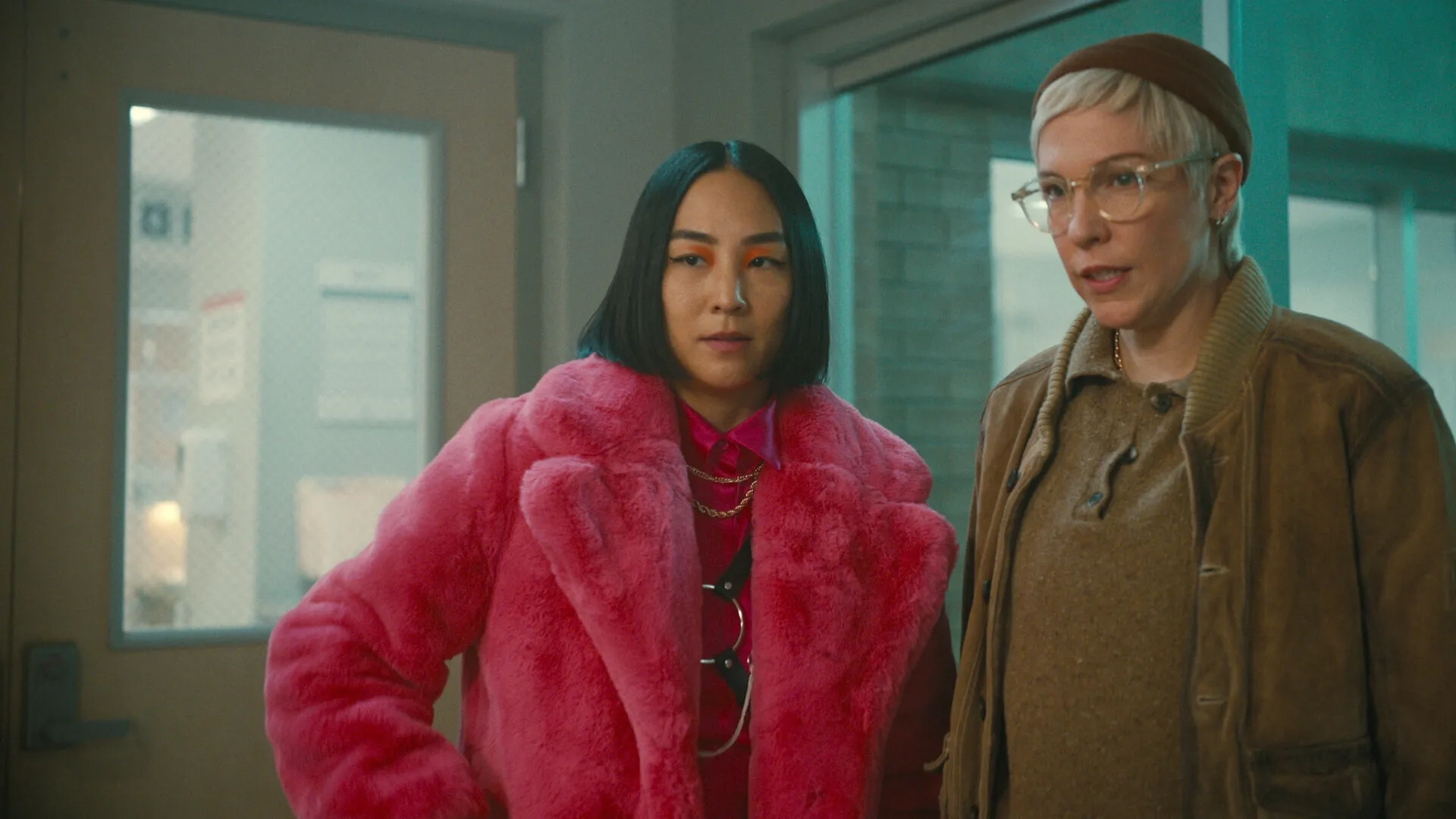 Greta Lee and Rebecca Henderson in Russian Doll: Schrödinger's Ruth (2022)