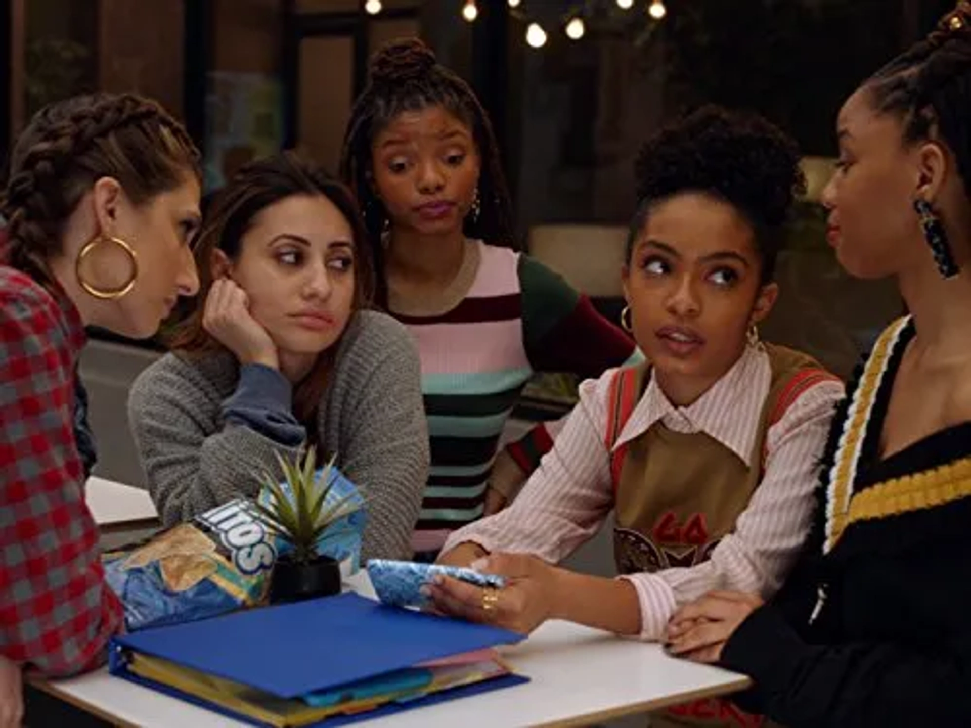 Chloe Bailey, Emily Arlook, Halle Bailey, Francia Raisa, and Yara Shahidi in Grown-ish (2018)