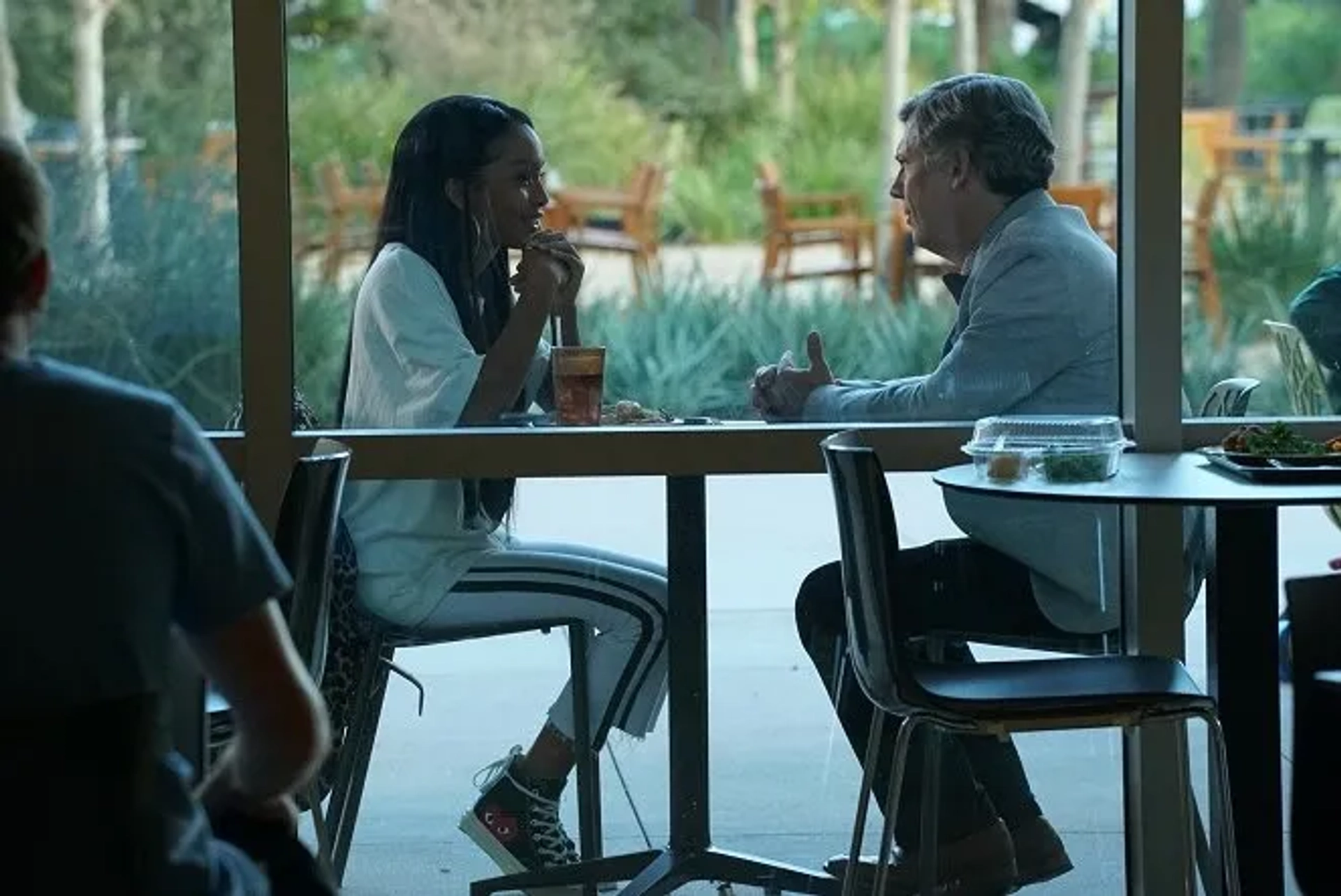 Chris Parnell and Yara Shahidi in Grown-ish (2018)