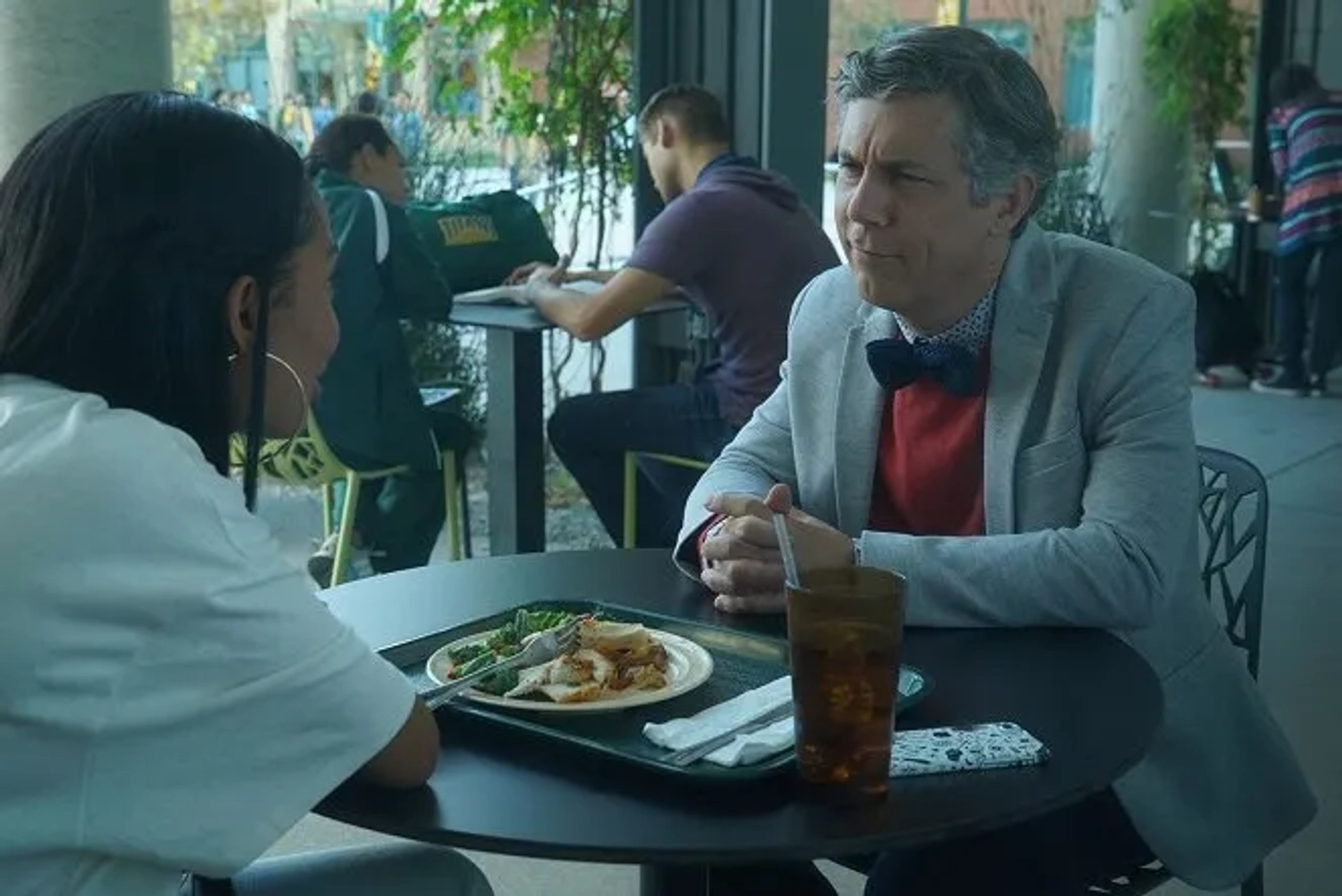 Chris Parnell and Yara Shahidi in Grown-ish (2018)