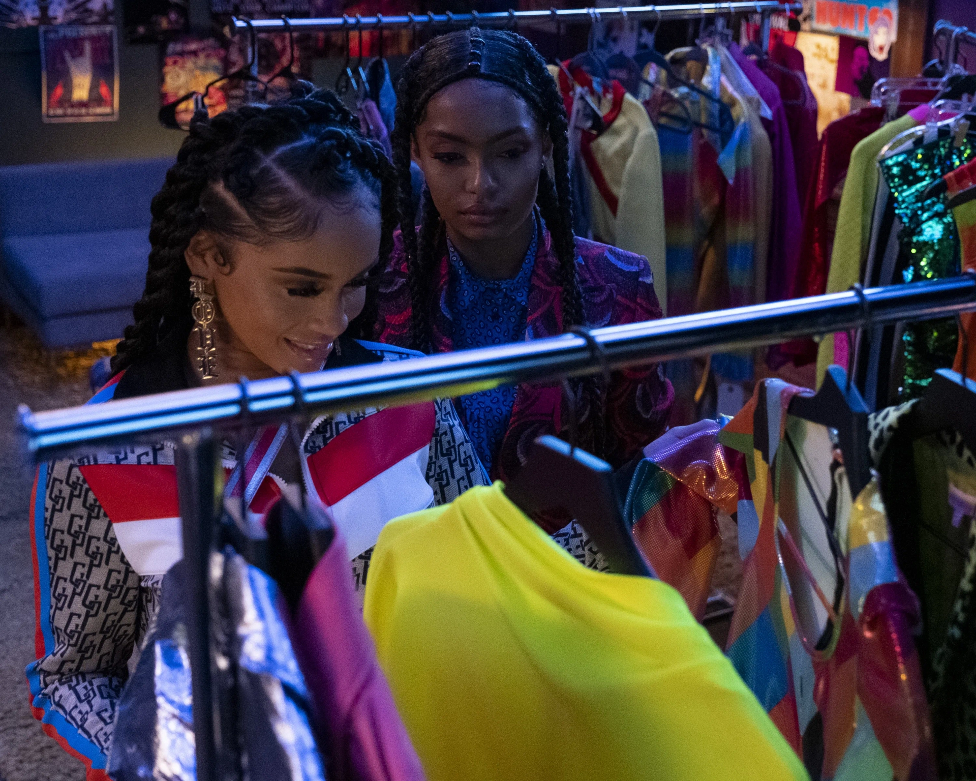 Yara Shahidi and Saweetie in Grown-ish: Water on Water on Water (2021)