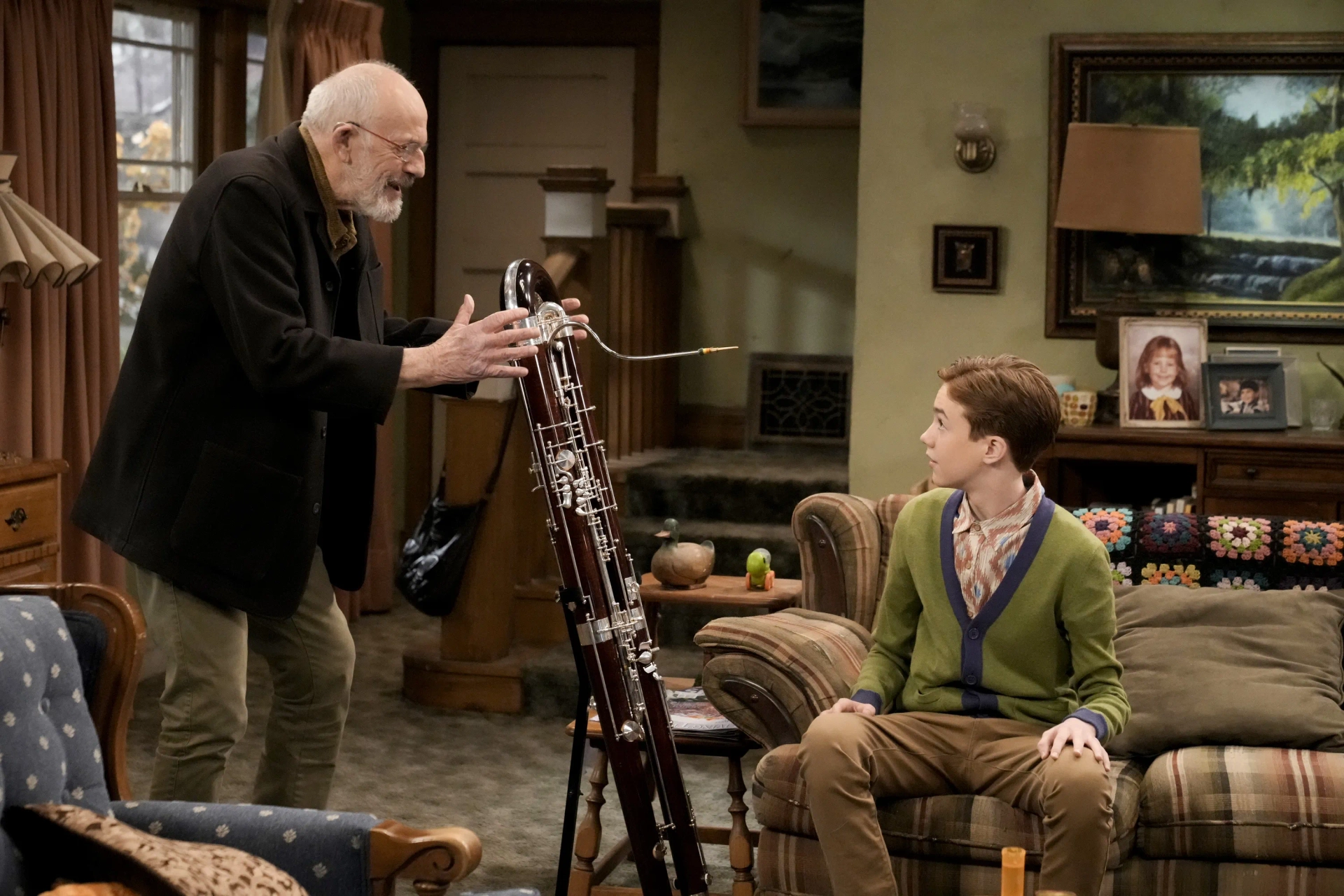 Christopher Lloyd and Ames McNamara in The Conners: The Best Laid Plans, A Contrabassoon and A Sinking Feeling (2022)