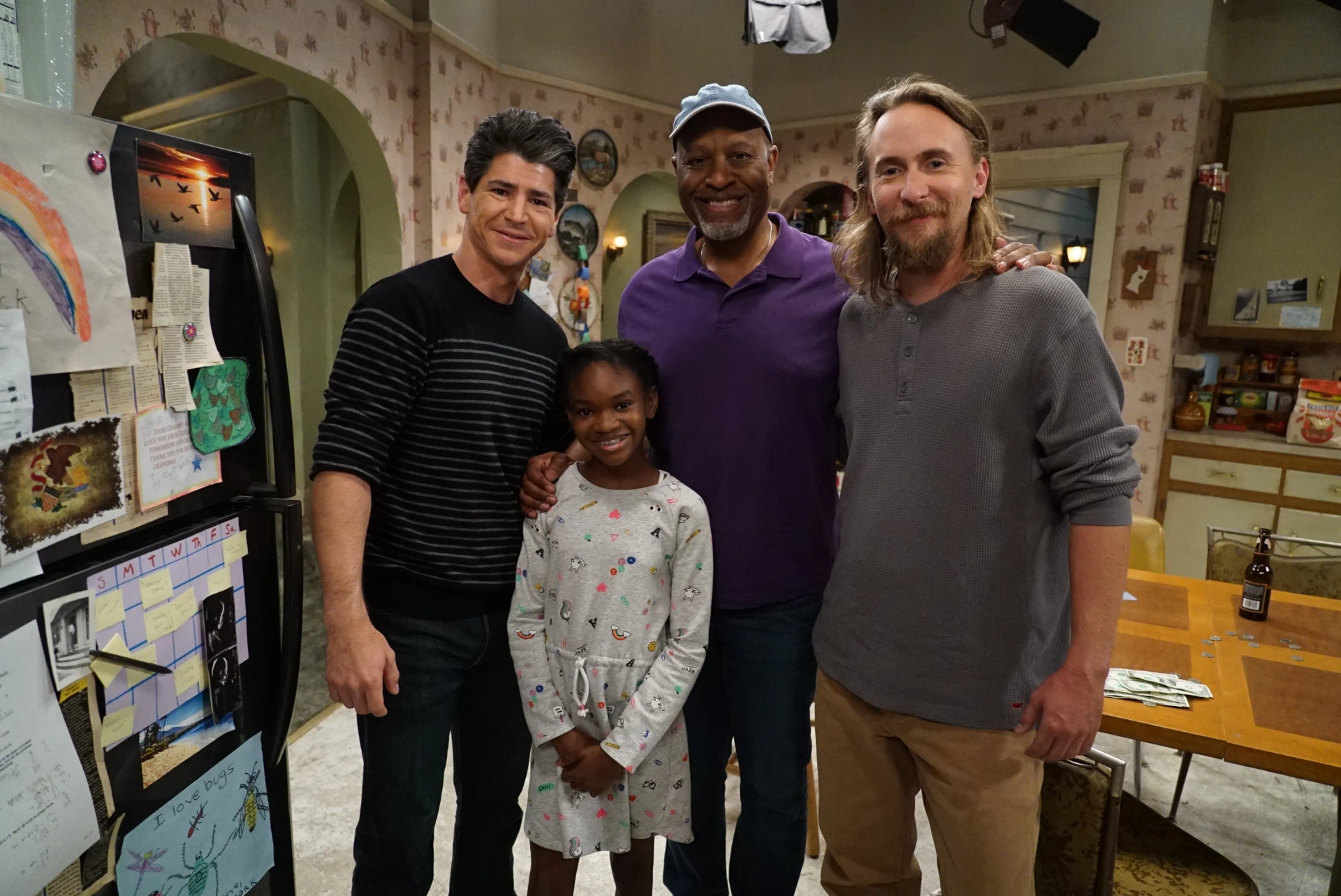 Michael Fishman, James Pickens Jr., Stephen Monroe Taylor, and Jayden Rey in The Conners: Preemies, Weed and Infidelity (2019)