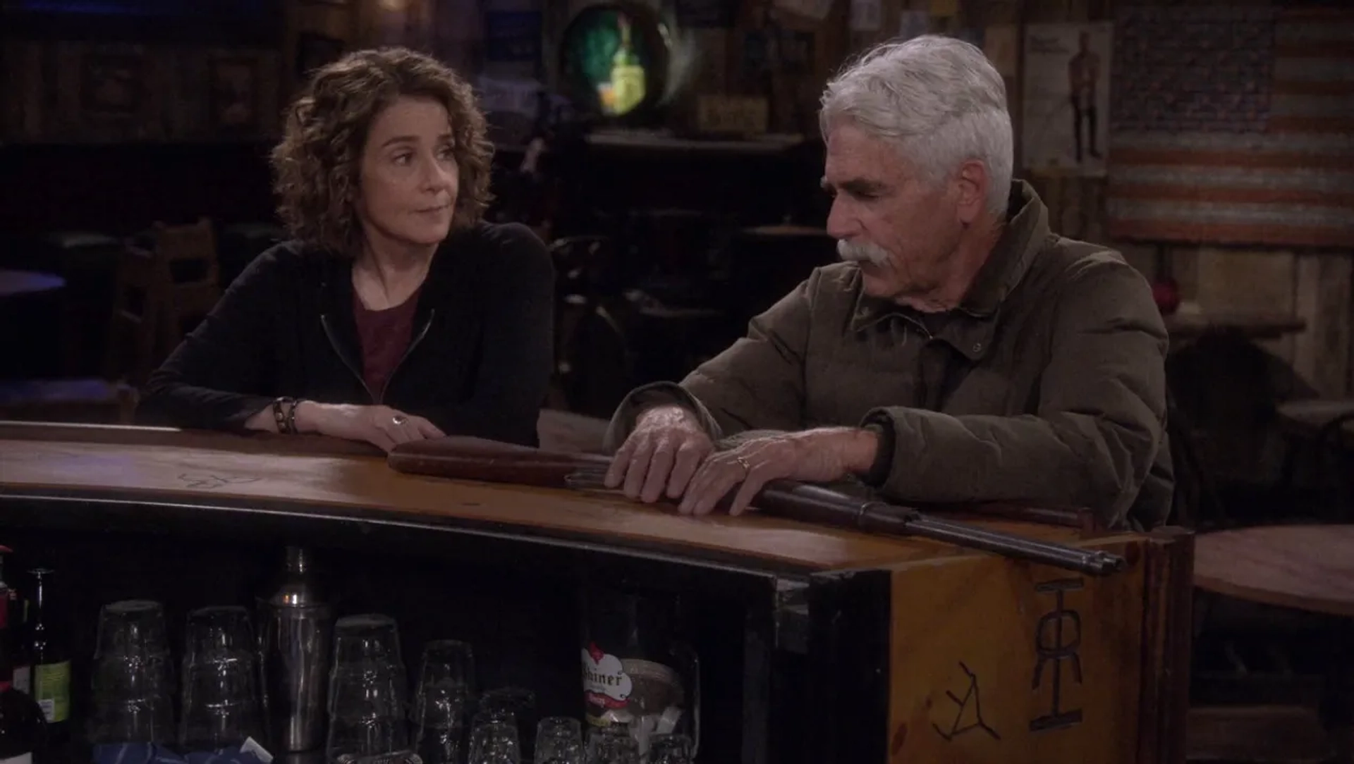 Sam Elliott and Debra Winger in The Ranch (2016)