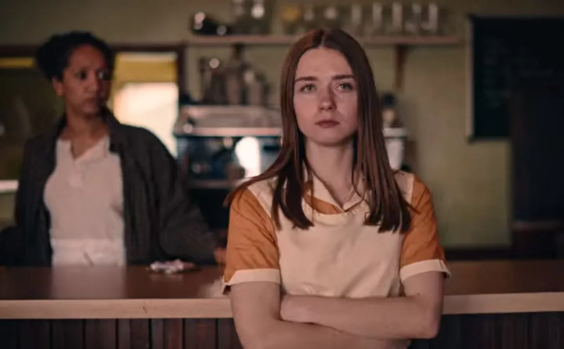 Jessica Barden and Alexandria Riley in The End of the F***ing World (2017)