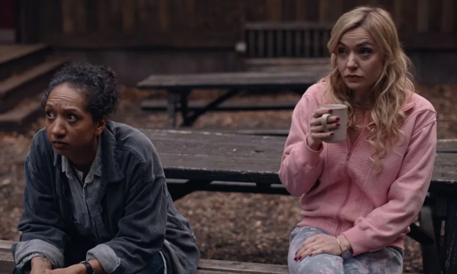 Christine Bottomley and Alexandria Riley in The End of the F***ing World (2017)