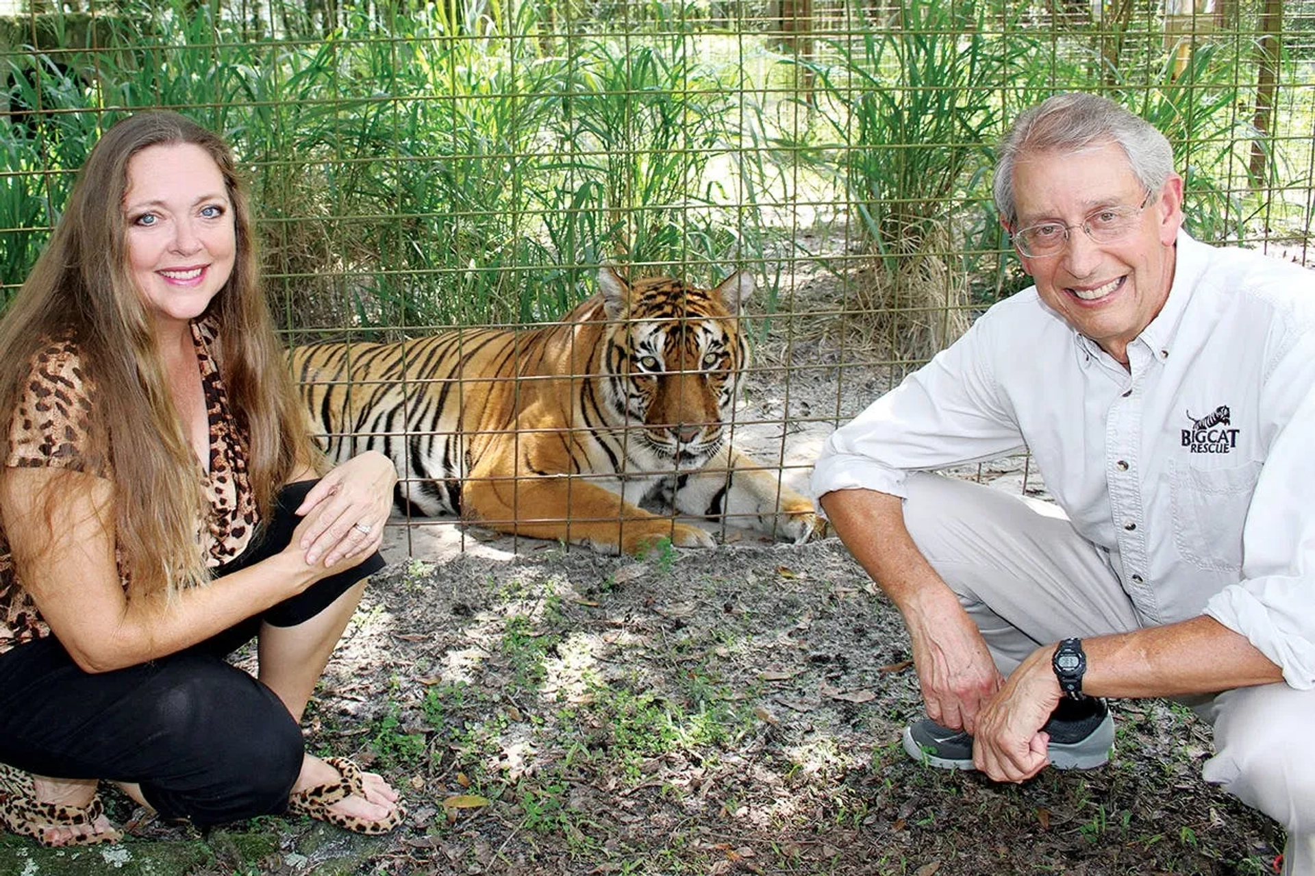 Howard Baskin and Carole Baskin in Tiger King (2020)