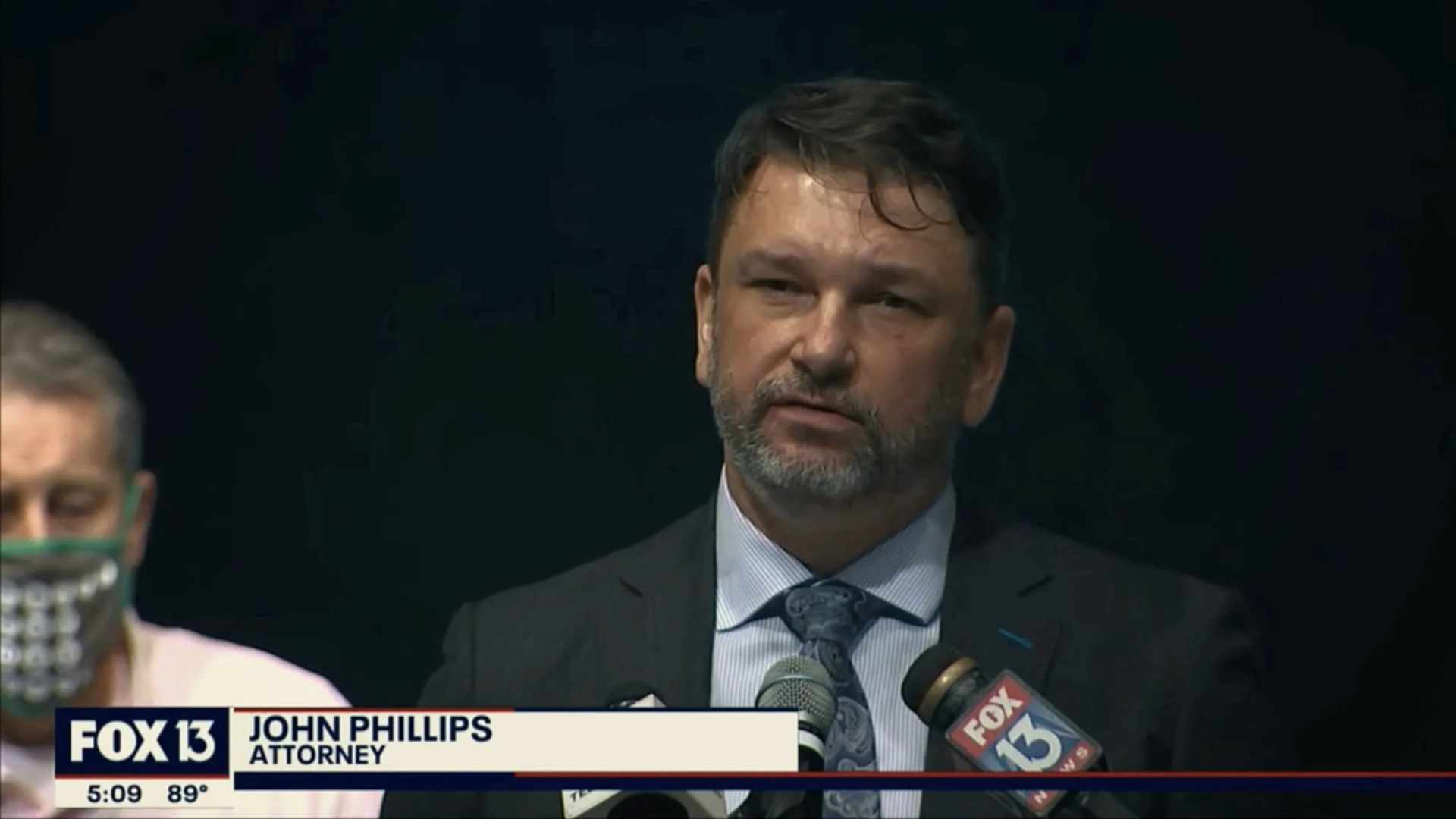 John M. Phillips holds press conference for the family of Don Lewis