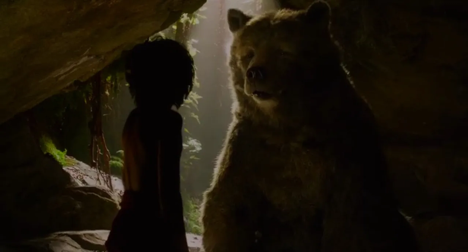 Bill Murray and Neel Sethi in The Jungle Book (2016)