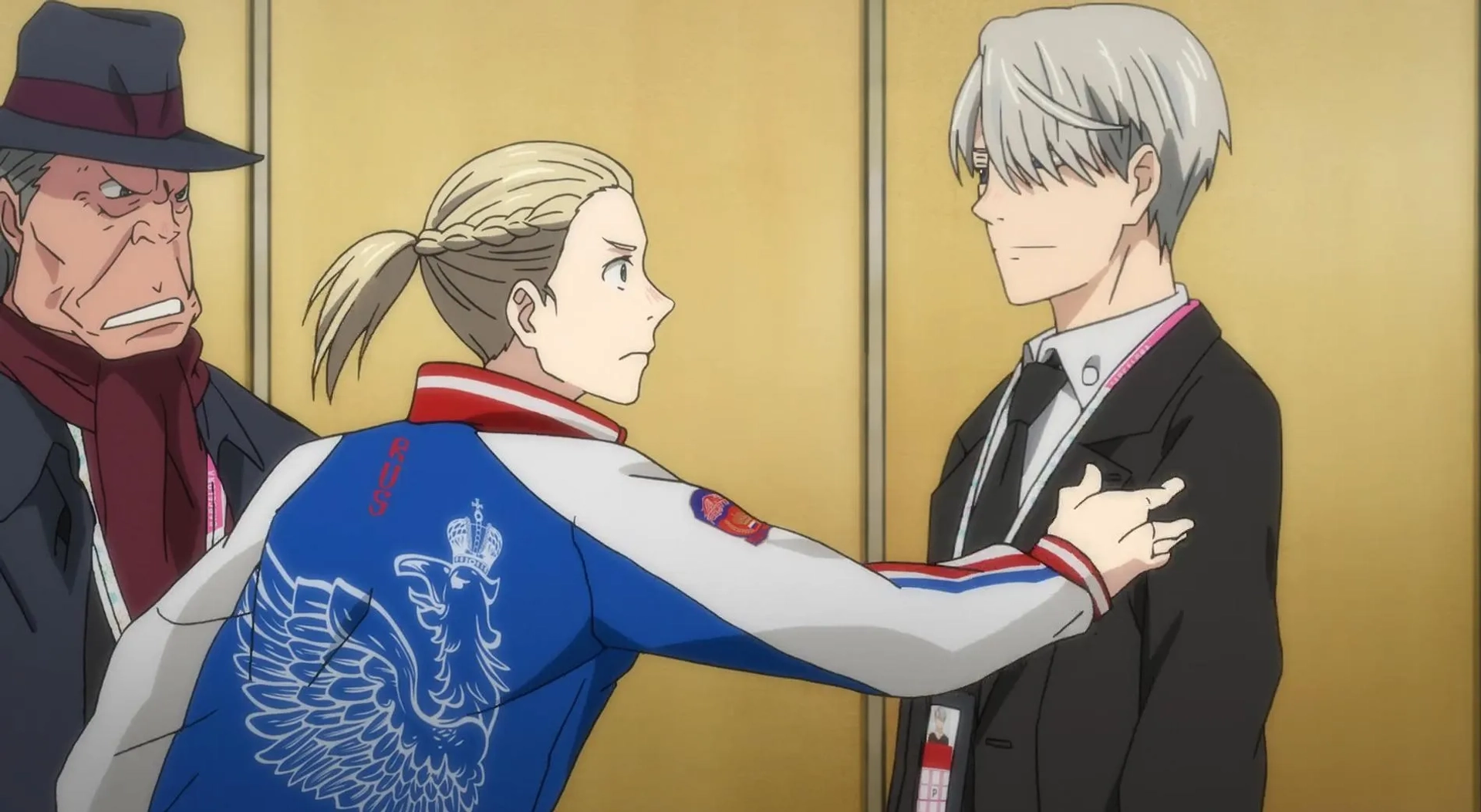 Jun'ichi Suwabe and Kôki Uchiyama in Yuri!!! On Ice (2016)