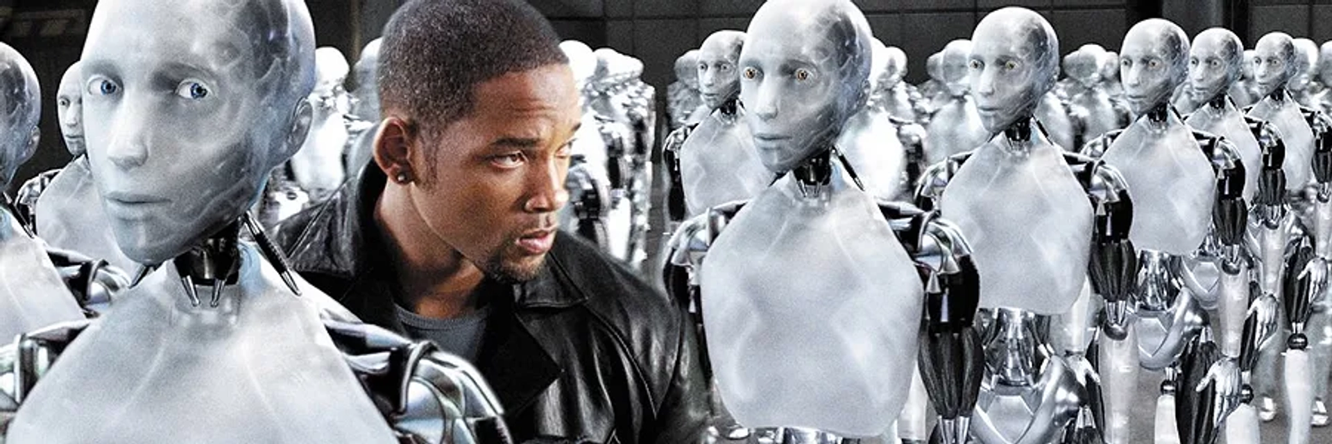 Will Smith and Alan Tudyk in I, Robot (2004)