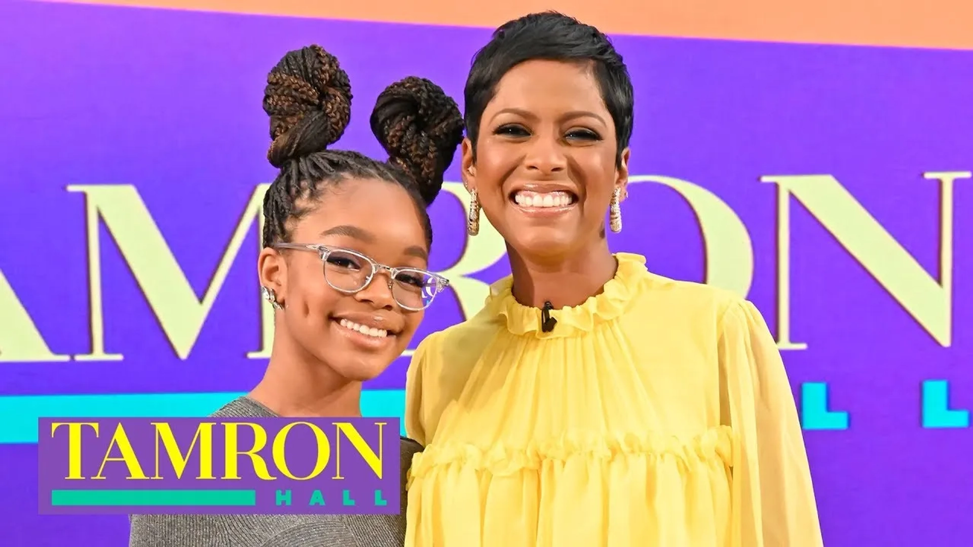 Tamron Hall and Marsai Martin in Tamron Hall (2019)