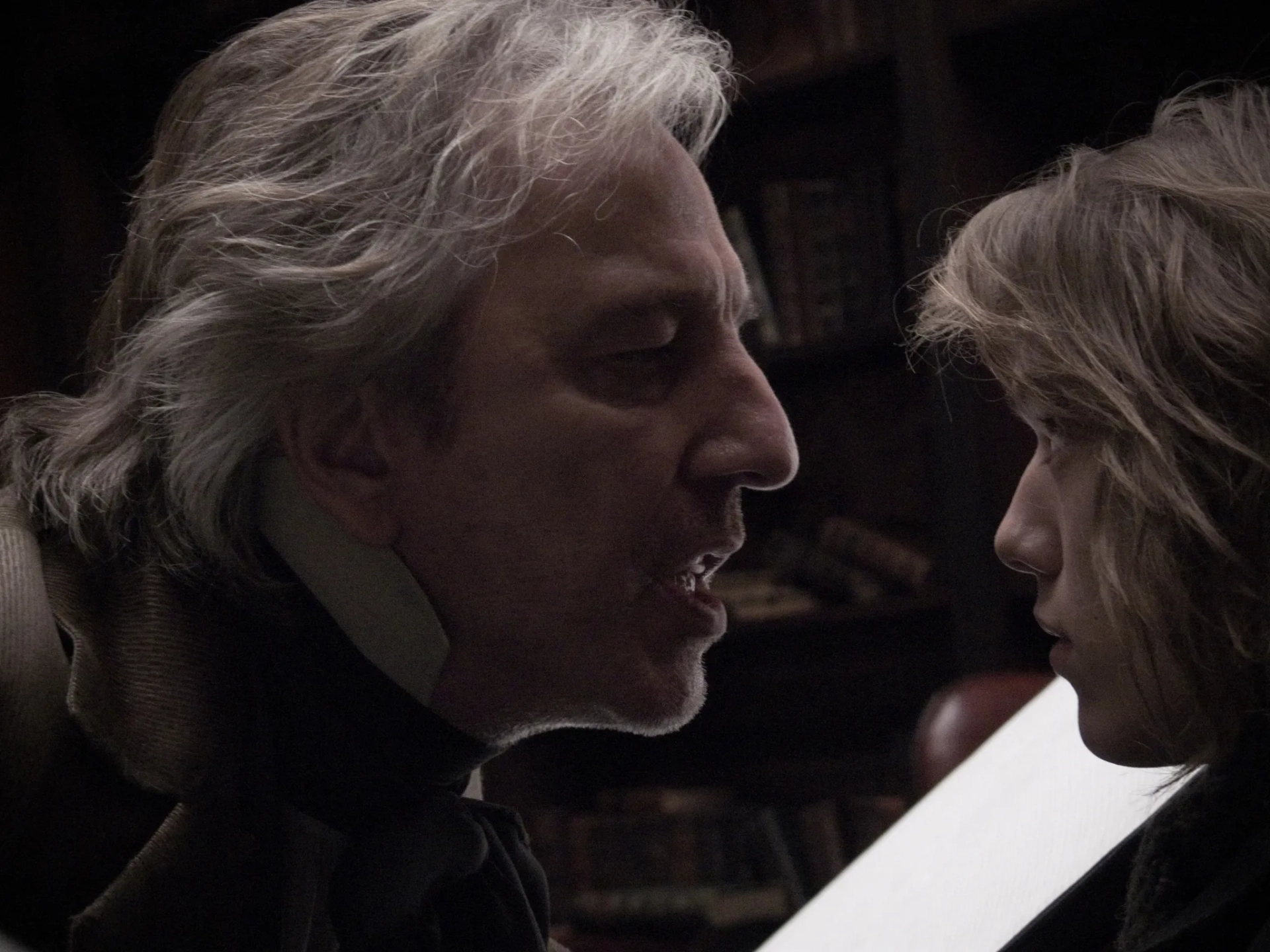 Alan Rickman and Jamie Campbell Bower in Sweeney Todd: The Demon Barber of Fleet Street (2007)