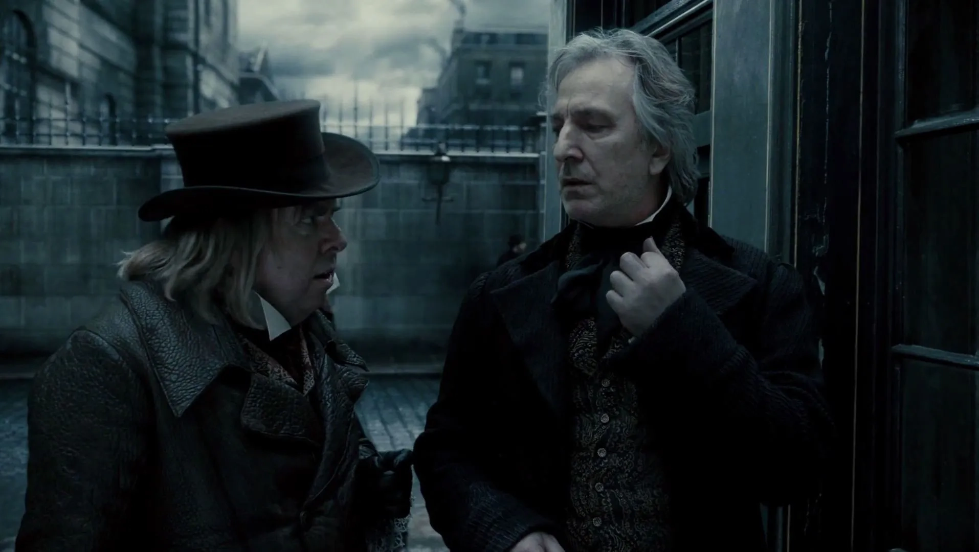 Alan Rickman and Timothy Spall in Sweeney Todd: The Demon Barber of Fleet Street (2007)
