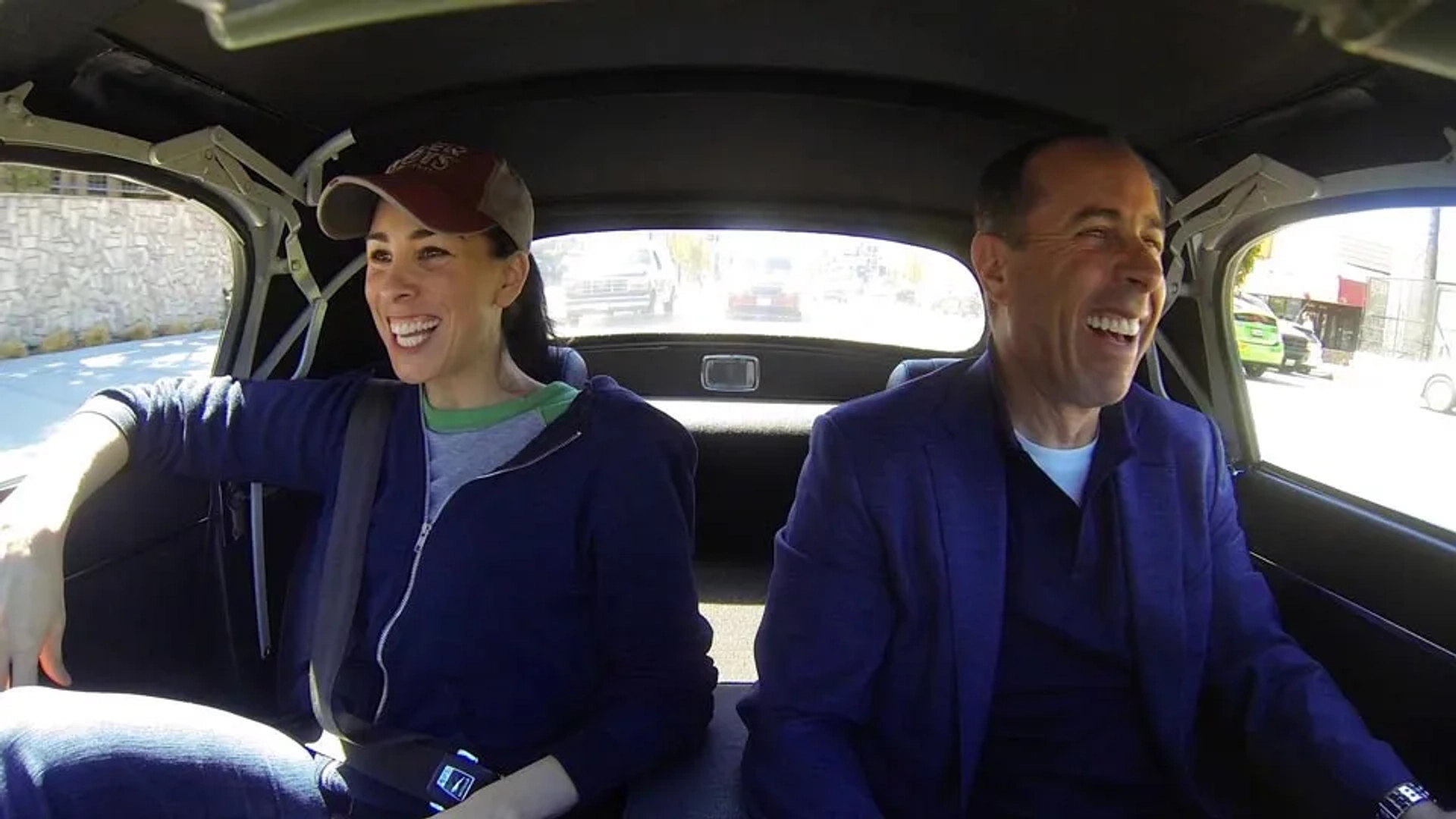 Jerry Seinfeld and Sarah Silverman in Comedians in Cars Getting Coffee (2012)