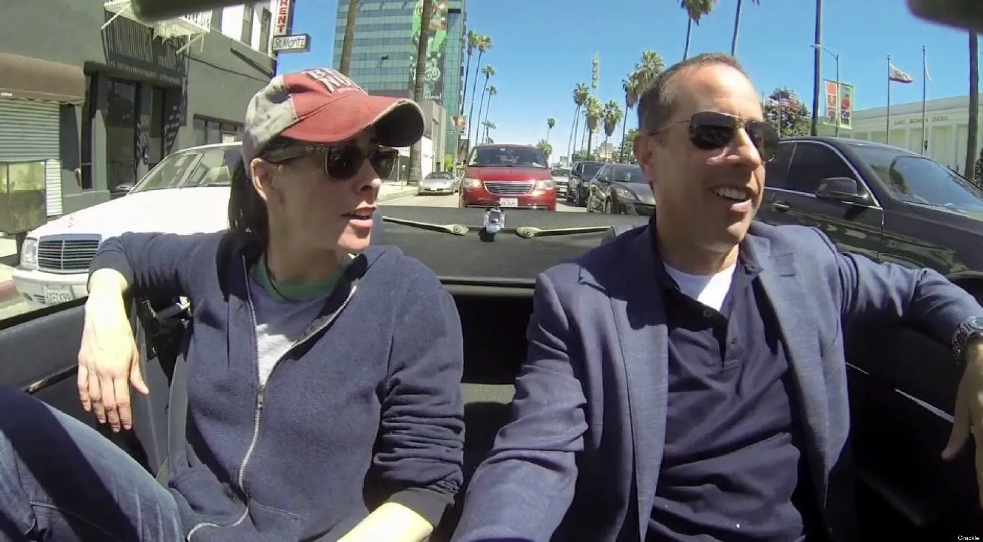 Jerry Seinfeld and Sarah Silverman in Comedians in Cars Getting Coffee (2012)