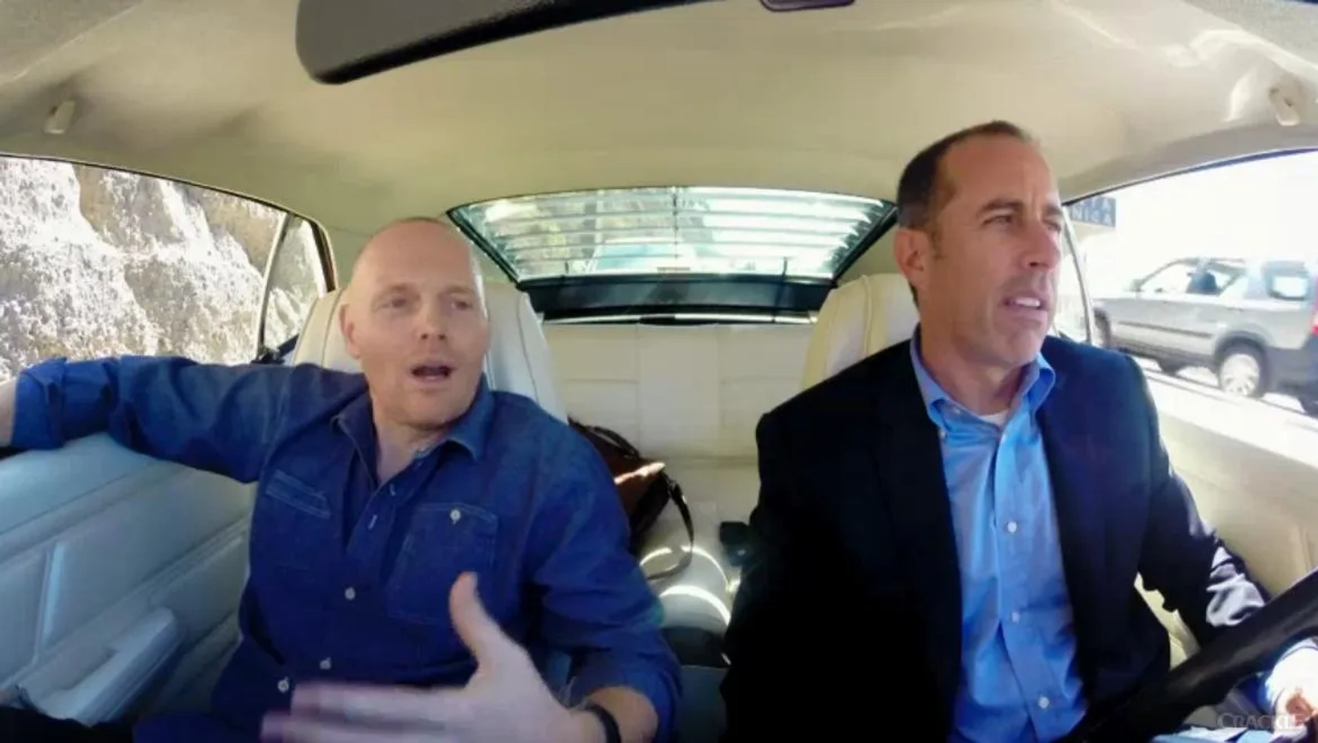 Jerry Seinfeld and Bill Burr in Comedians in Cars Getting Coffee (2012)