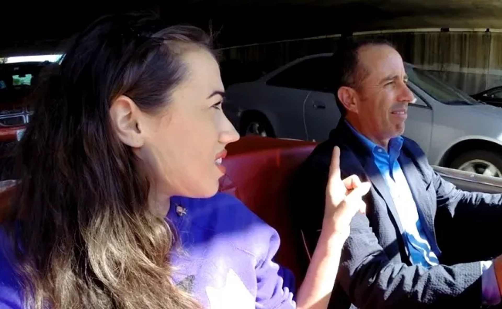 Jerry Seinfeld and Colleen Ballinger in Comedians in Cars Getting Coffee (2012)